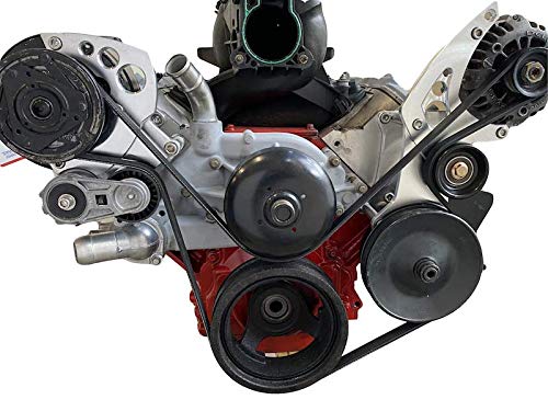 LS R4 A/C Alternator & Power Steering Bracket Kit for LQ4 LS2 LS3 LS6 Vortec Trucks - Compatible with 2 Circles - Perfect for Engine Upgrades & Performance Modifications
