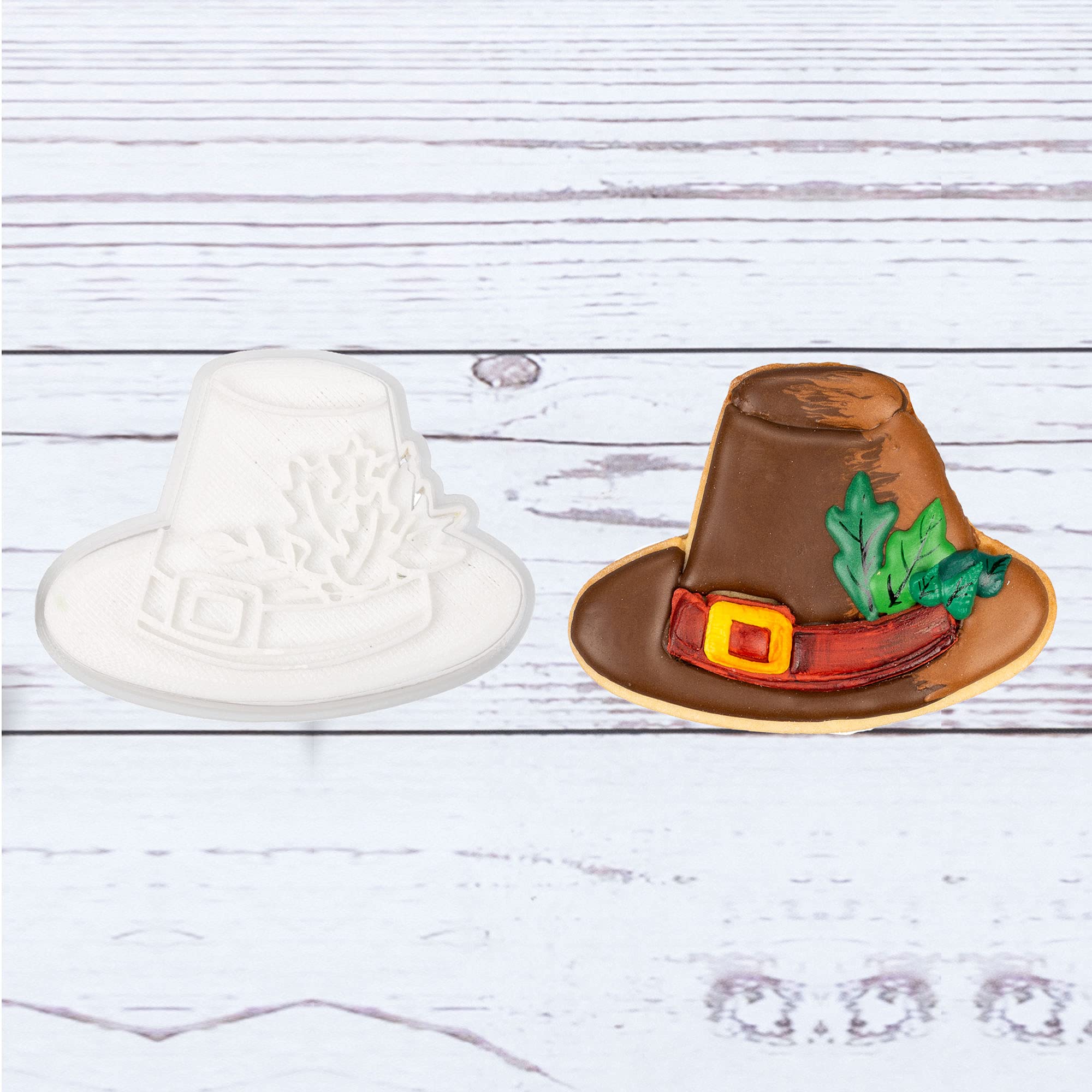 Flycalf Cookie Cutters Set with Plunger Stamps - 3.5