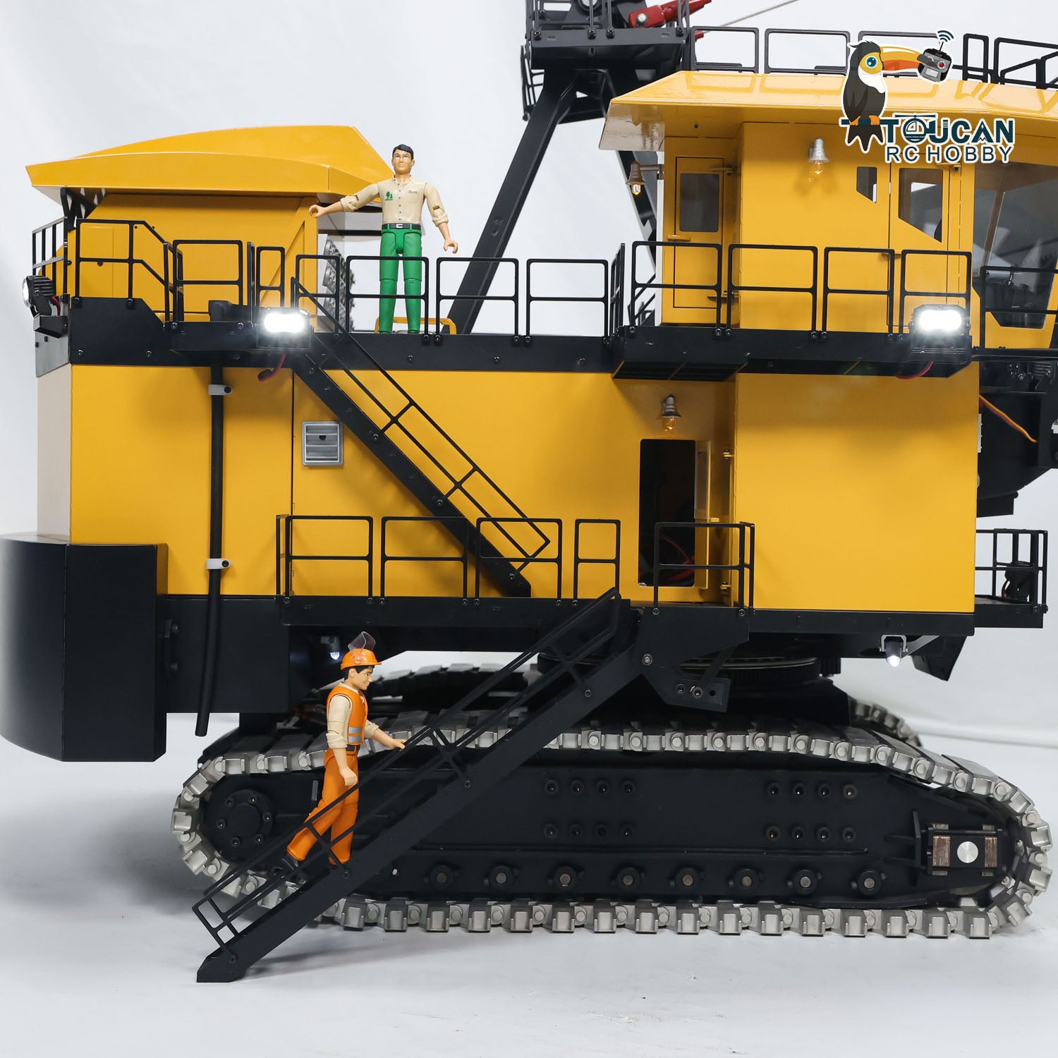 1/25 Scale Metal Electric Rope Shovel RC Excavator Model - Heavy Duty Mining Equipment with Radio Control System (ST8 PL18EV RTR/PNP) - Perfect for Construction Simulation, Mining Display, and RC Hobby Enthusiasts