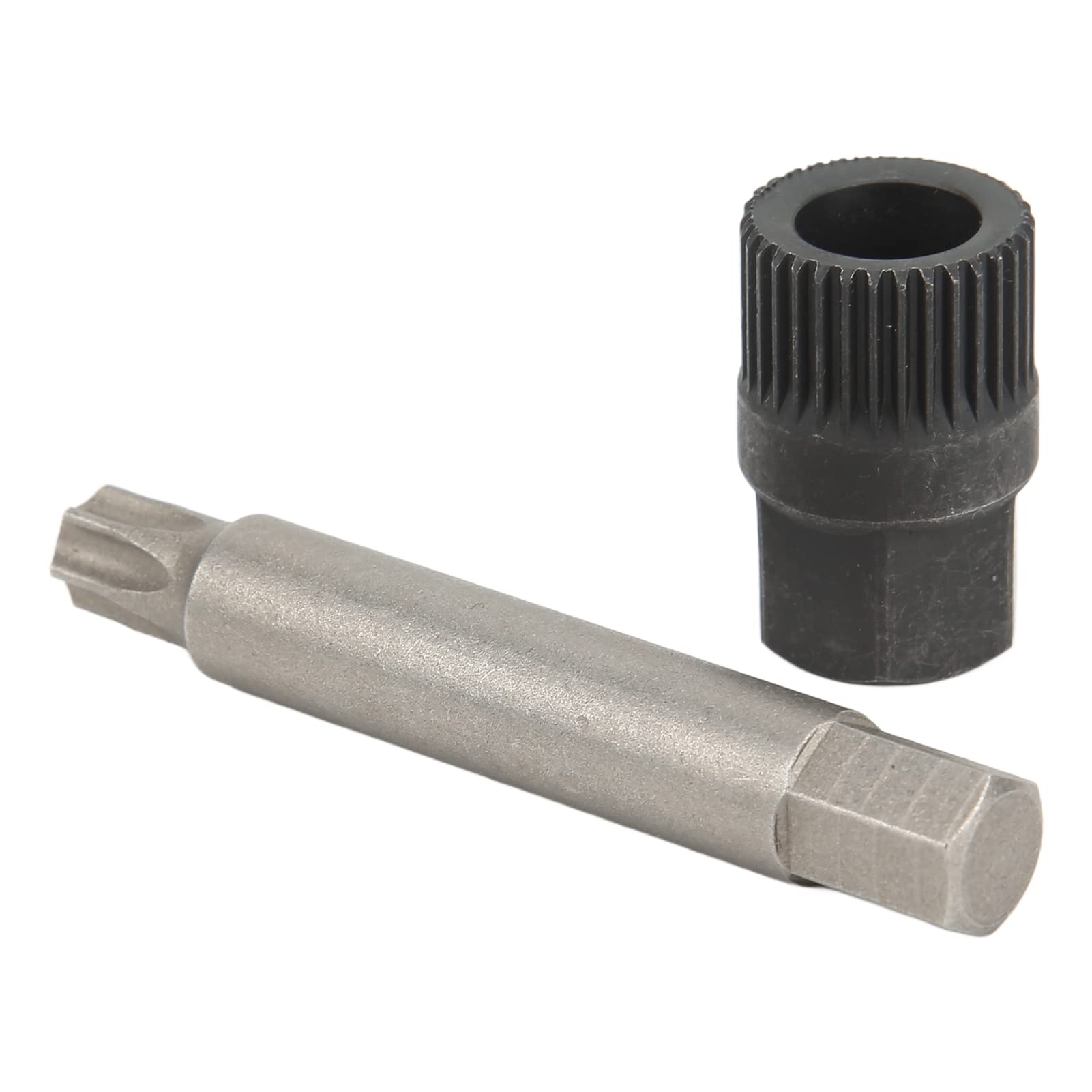 33 Teeth Spline Socket Alternator Pulley Wrench Kit - Hand Operated Drill Bit Puller Remover Tool for Bosch Alternators | Automotive Repair & DIY Maintenance