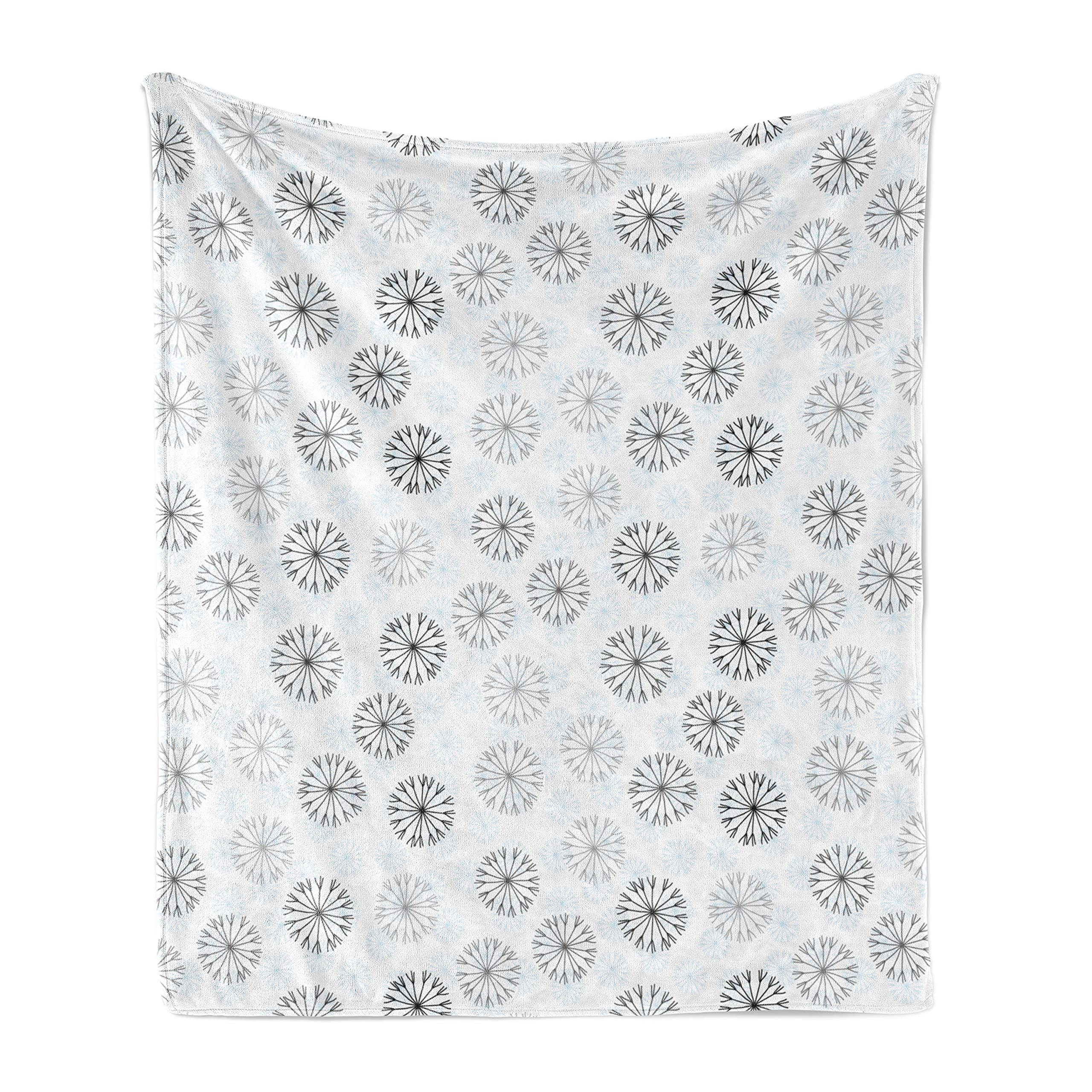 Ambesonne Winter Flannel Fleece Throw Blanket - 50