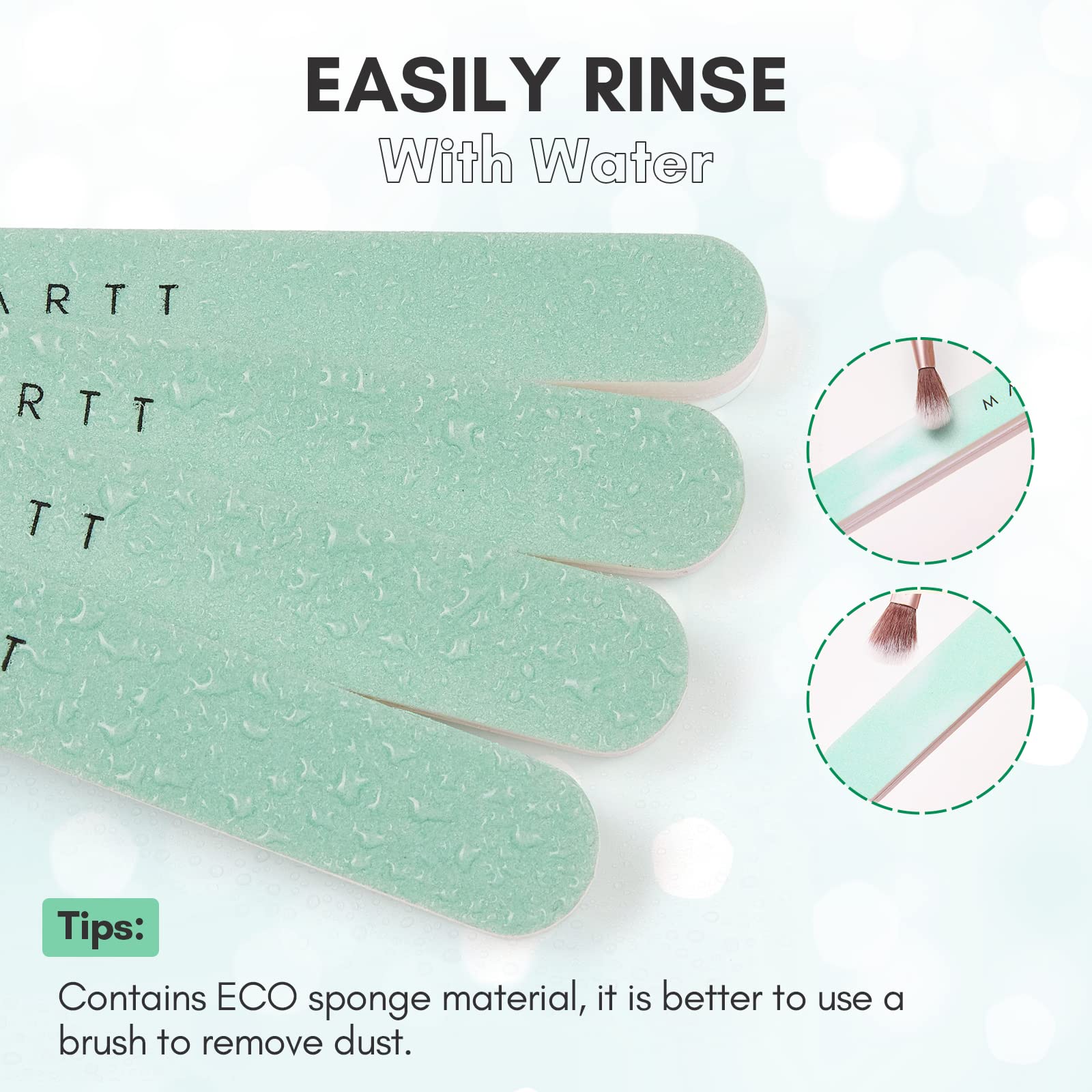 Makartt 10pcs Nail Buffer Block Kit - 400/6000 Grit Nail File & Polisher for Natural & Acrylic Nails - Professional Nail Shine Buffer & Smoother for Salon & Home Manicure Care