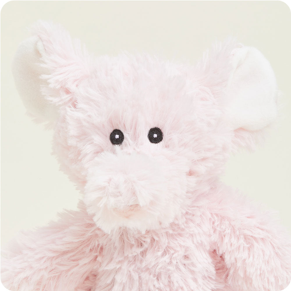 Pink Elephant Warmies Junior - Microwaveable Plush Toy for Kids | Soft & Cozy Stuffed Animal for Comfort, Warmth & Stress Relief | Perfect for Bedtime, Relaxation & Anxiety Relief