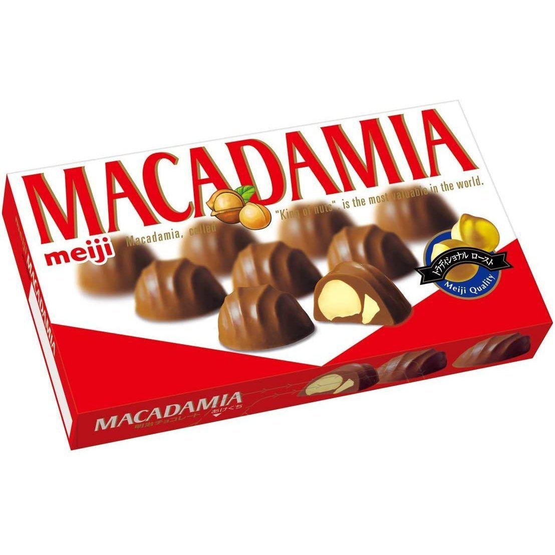 Premium Meiji Macadamia Chocolate Snacks - 9-Piece Pack of Delicious Japanese Treats | Perfect for Gifts, Office Snacks & Dessert Lovers