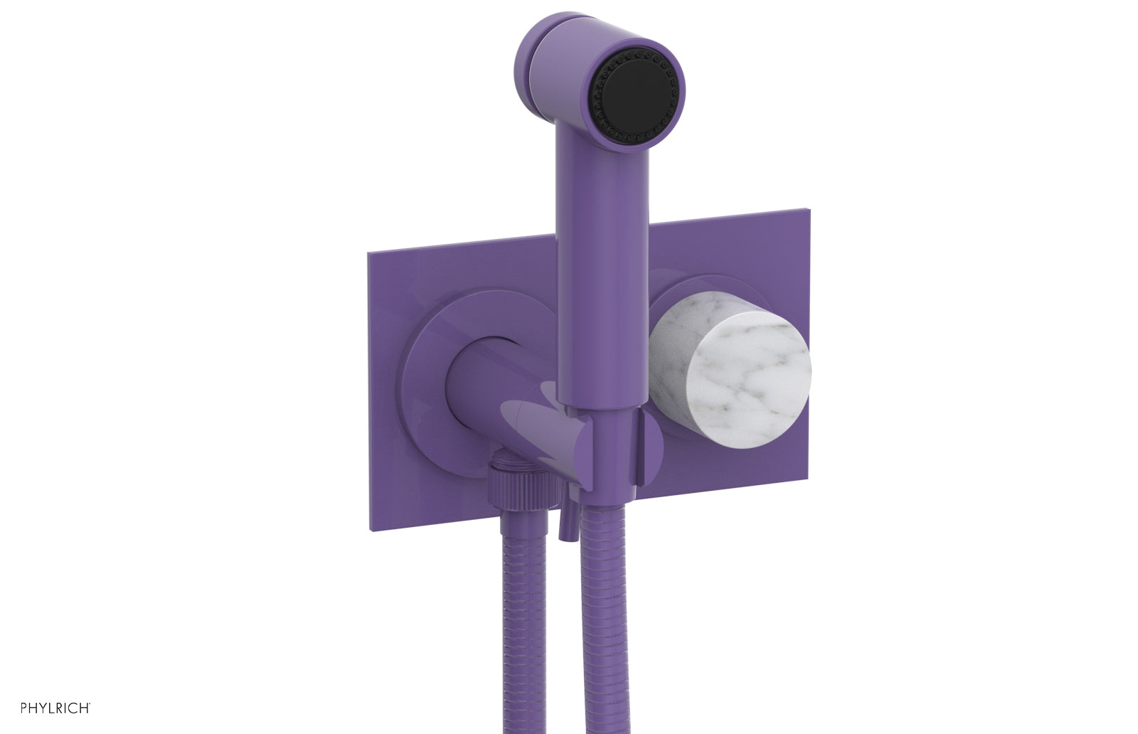 Premium Wall Mounted Bidet with Marble Handle - BASIC II Model 230 67 - Perfect for Modern Bathrooms & Luxury Home Upgrades