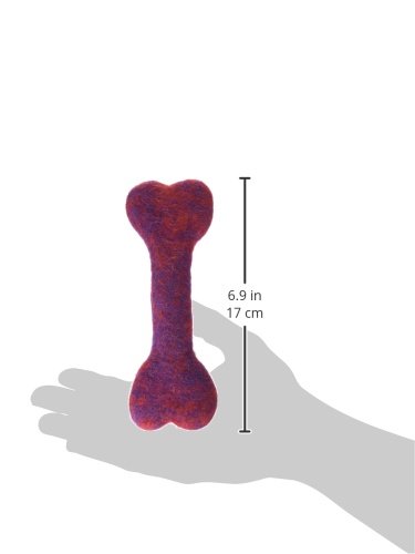 Premium 6.5-Inch Red Wool Dog Toy - Durable Chew Toy for Small & Medium Dogs - Perfect for Indoor Play, Training Rewards & Outdoor Fetch Games