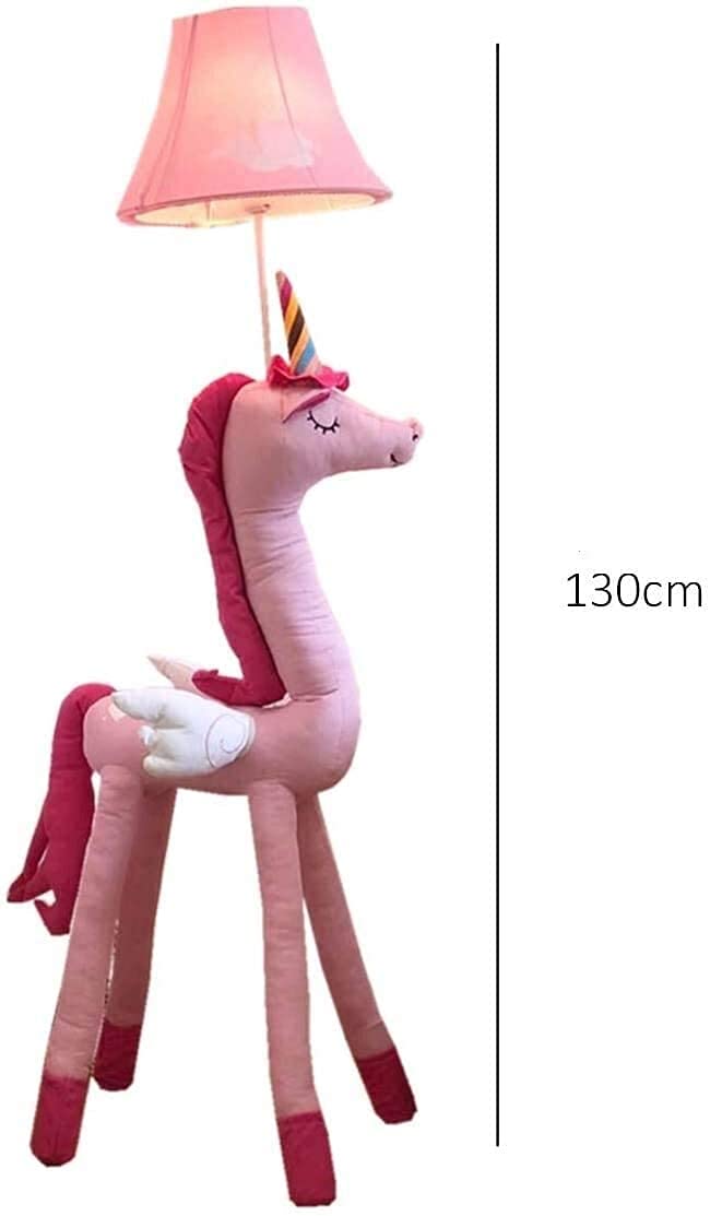 Cartoon Floor Lamp for Kids Room - Modern Minimalist Desk & Bedside Light with Button, Pink - Perfect for Study, Living Room & Bedroom Decoration