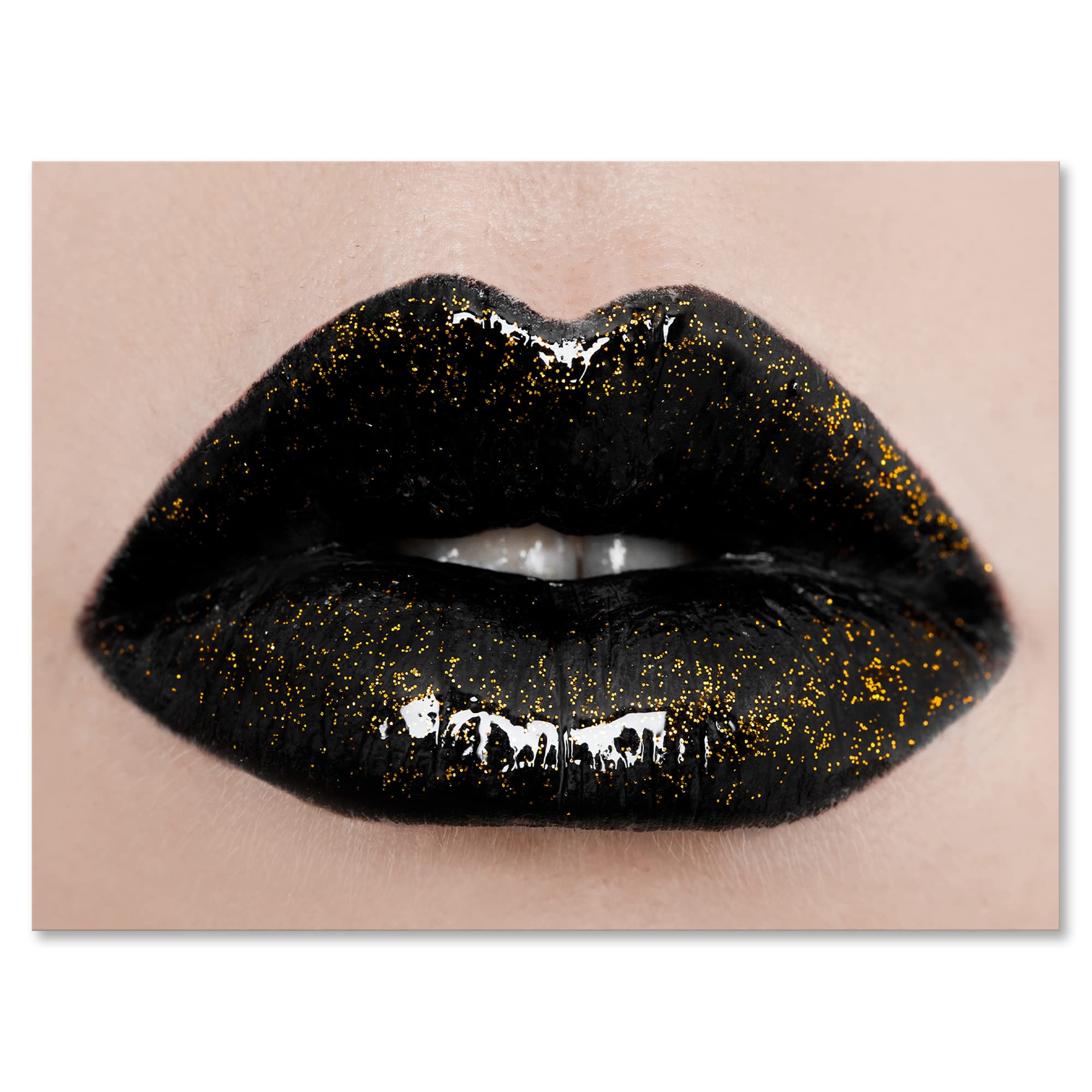 Beautiful Lips Close-Up Canvas Wall Art - Modern Home Decor for Living Room, Bedroom & Office