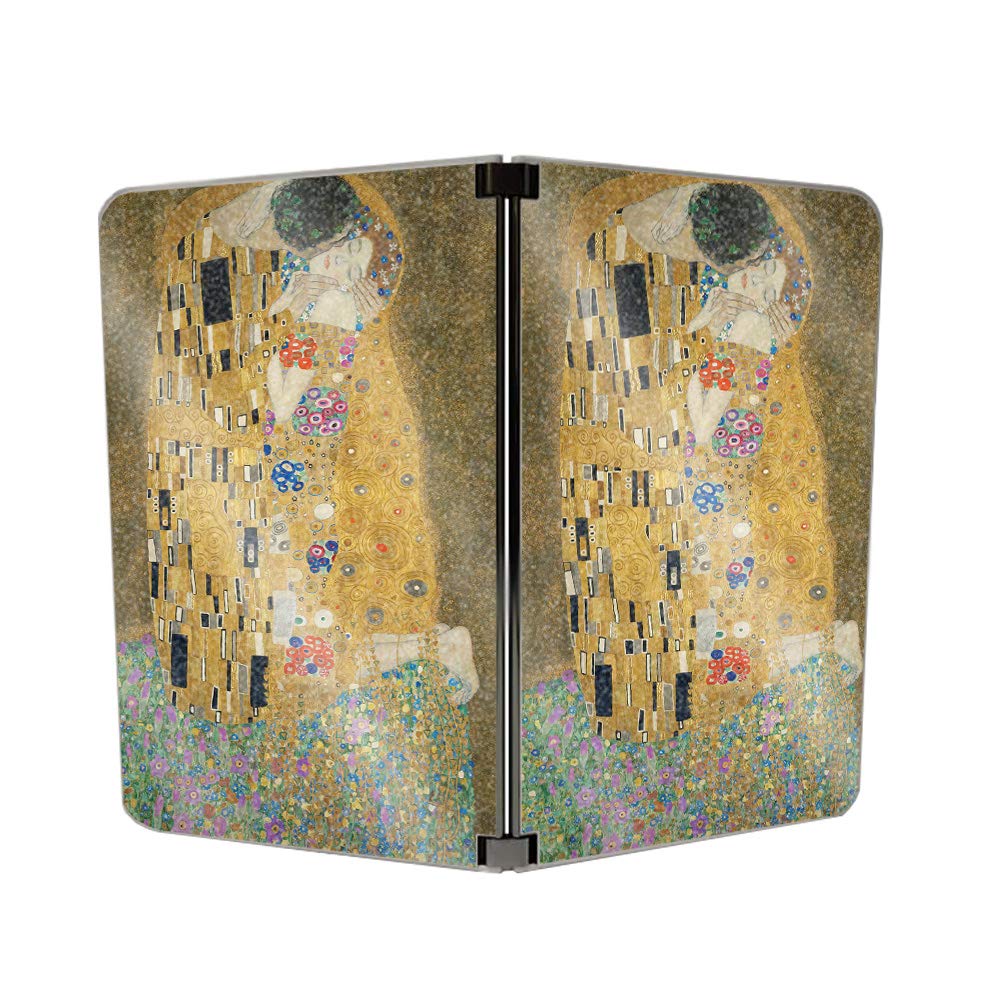 MightySkins Glossy Glitter Skin for Microsoft Surface Duo - The Kiss | Protective Durable Glitter Cover | Easy to Apply & Remove | Made in USA | Perfect for Work, Travel & Personalization