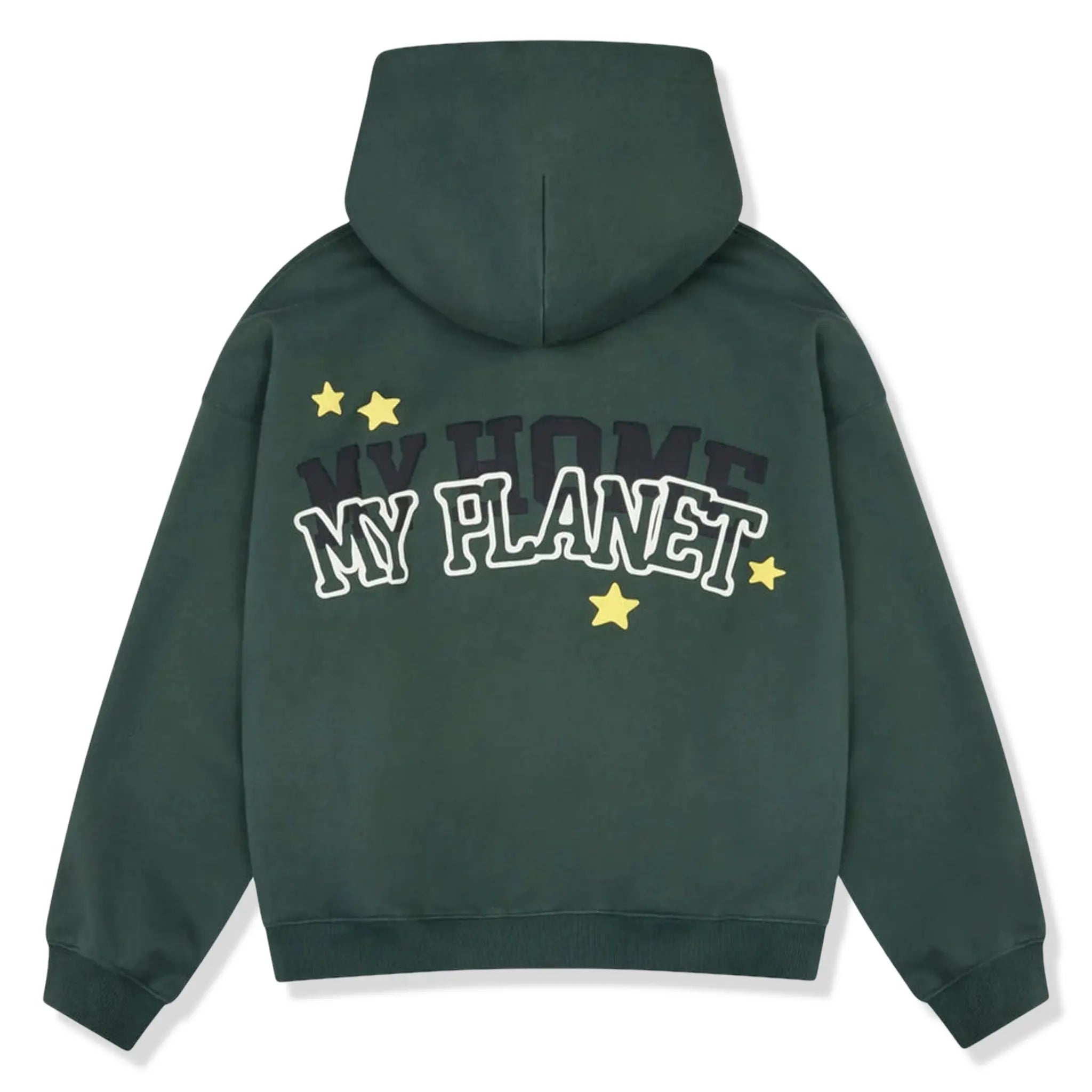 Broken Planet My Planet Emerald Green Zip Up Hoodie - Stylish Unisex Pullover for Streetwear & Casual Outfits | Perfect for Urban Fashion, Gym Wear & Everyday Comfort