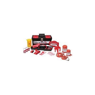 Brady Black, Red & Yellow Electrical Lockout Kit - 9 Lockouts, 3 Group Lockout Hasps, 3 Heavy Duty Tags, 1 Medium Toolbox & 3 Keyed-Alike Safety Padlocks | OSHA Compliant for Industrial Safety & Equipment Maintenance