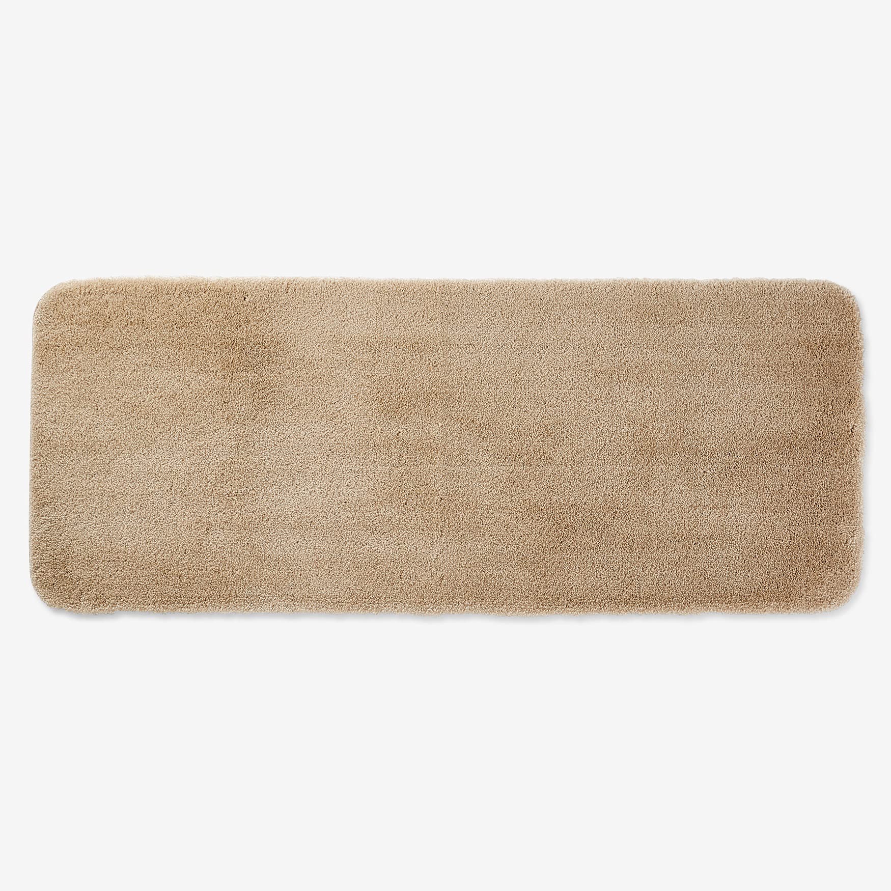 BrylaneHome Elegance Bath Rug - 24x60 Inch Soft Absorbent Non-Slip Bathroom Mat - Sky Blue for Master Bath, Guest Room & Spa Style Decor