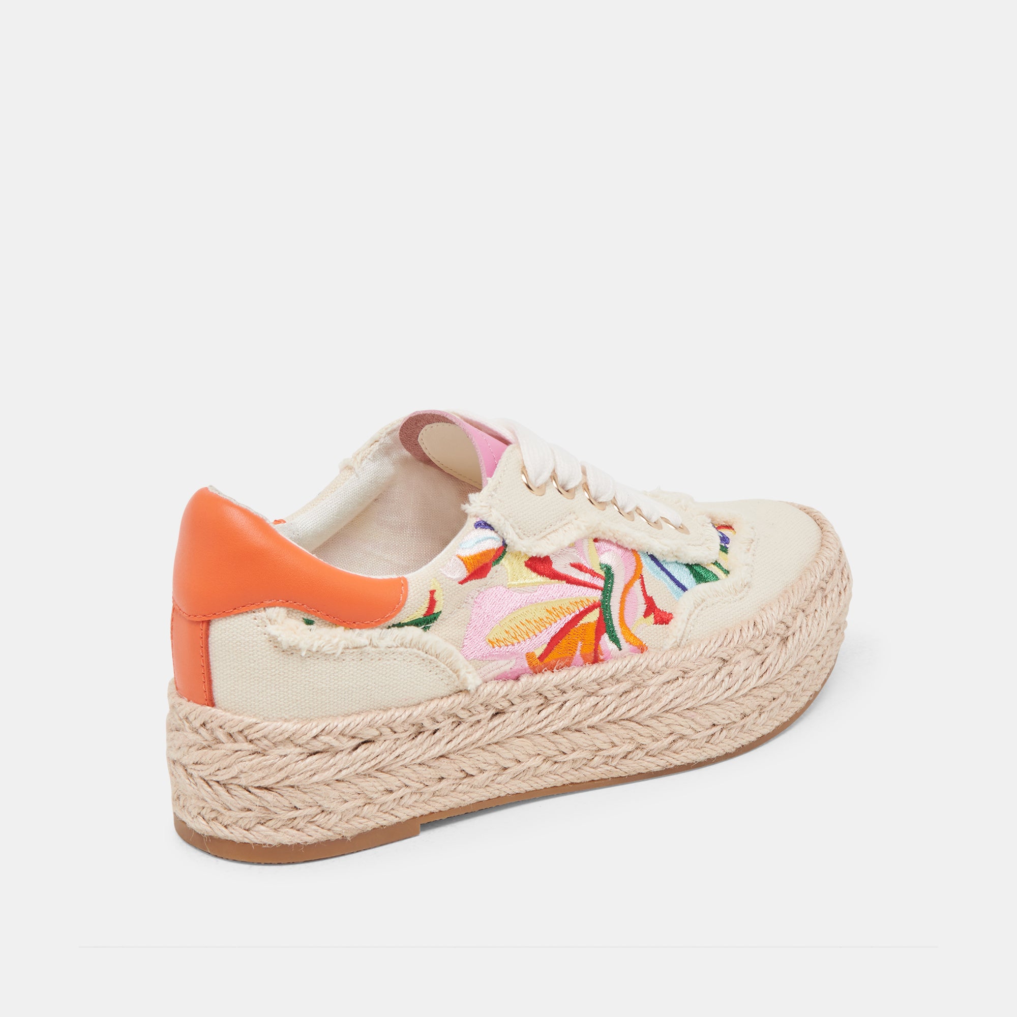 FREDY Floral Multi-Color Canvas Sneakers - Women's Casual Walking Shoes for Spring & Summer Outdoor Activities