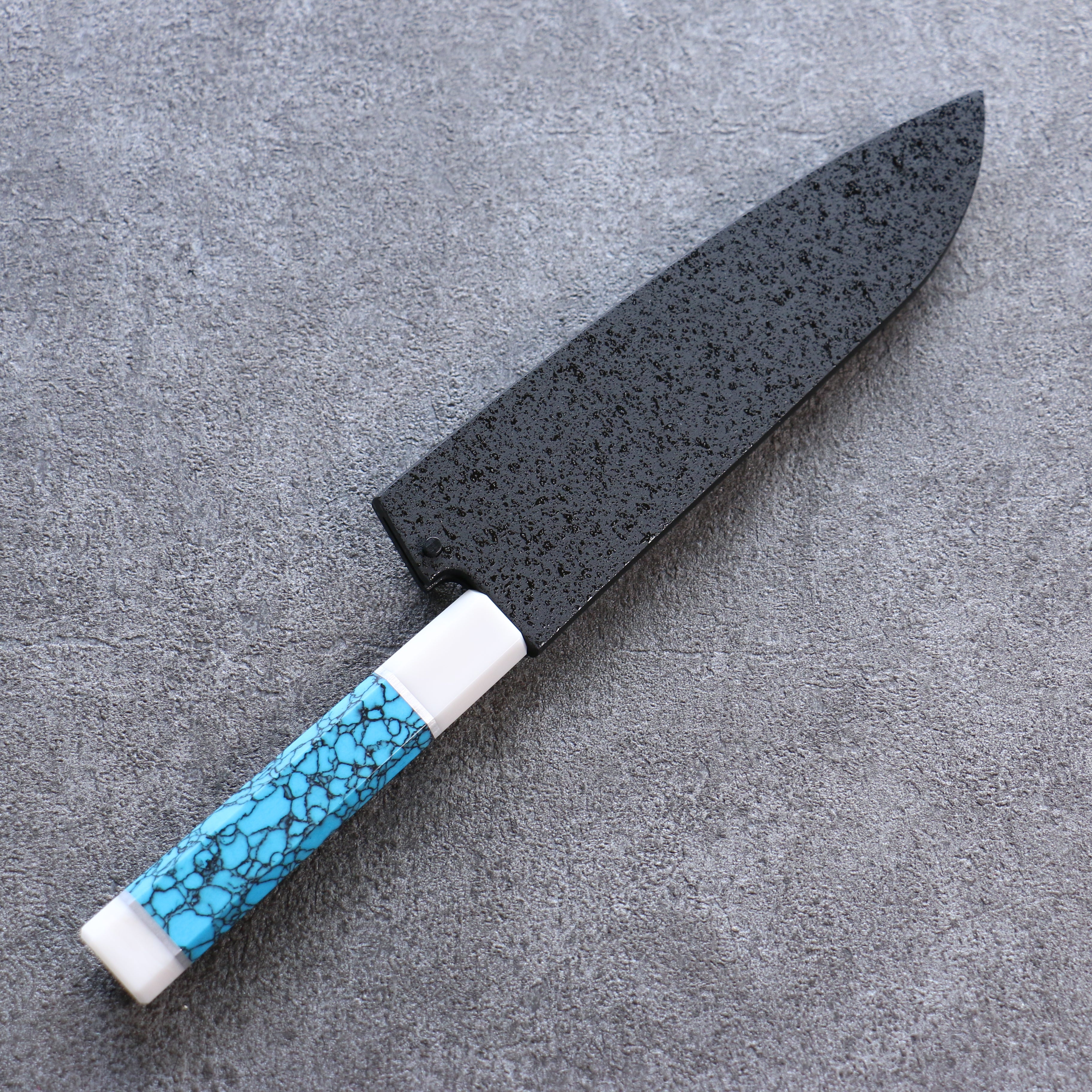 Premium Kuroshime Magnolia Sheath for 150mm Small Santoku Knife with Plywood Pin by Kaneko - Perfect for Kitchen Storage, Travel & Gift Giving
