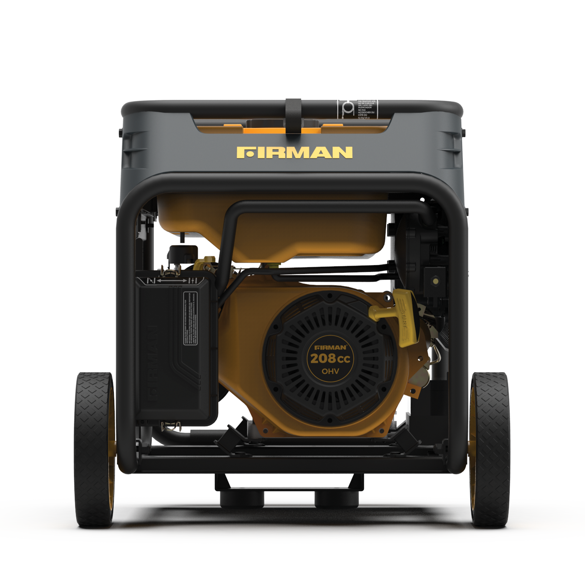 4550W Dual Fuel Portable Generator with Electric Start - 120V for Camping, RV, Home Backup & Outdoor Power Needs