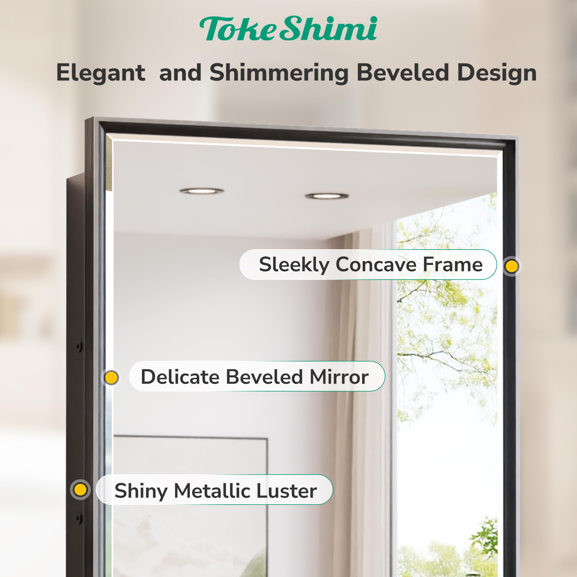TokeShimi 30x32 Recessed Medicine Cabinet with Mirror - Wall Mounted Bathroom Storage Cabinet, Aluminum Alloy Black Beveled Mirror for Vanity | Perfect for Small Bathrooms, Powder Rooms & Modern Home Décor
