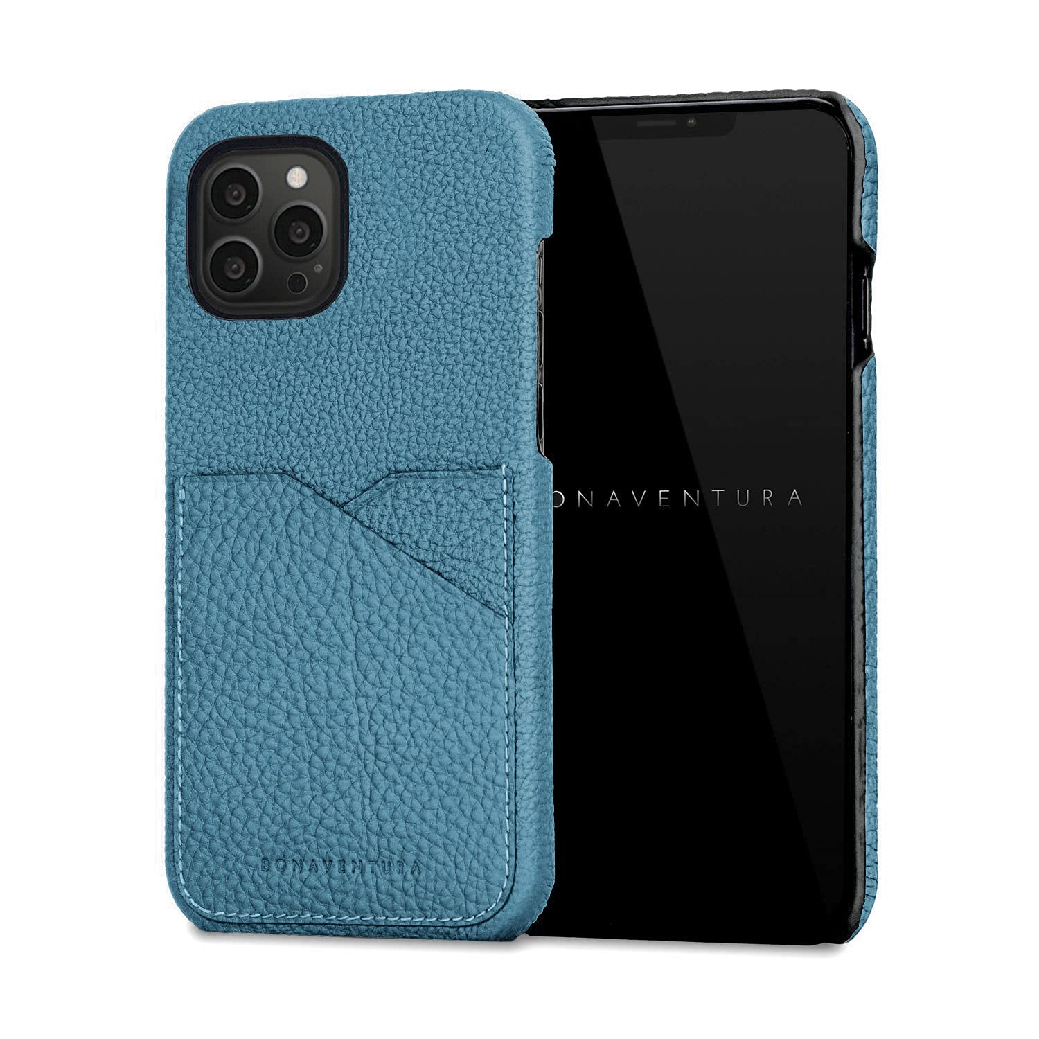 BONAVENTURA iPhone 13 Pro Max Case - Shockproof Protective Back Cover [Cyan Blue] | Slim Fit, Scratch Resistant | Perfect for Work, Travel & Everyday Use