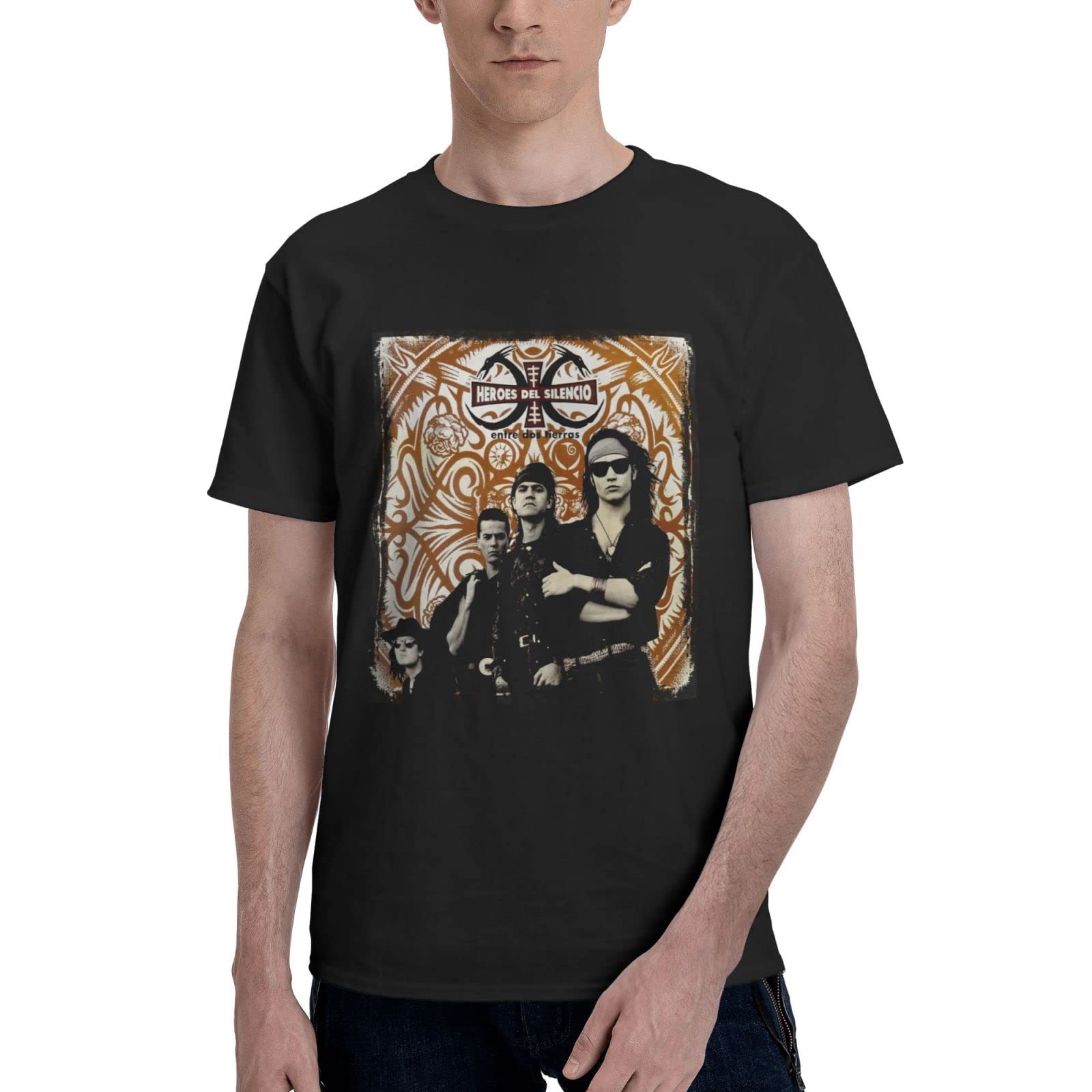 Heroes Del Silencio Senderos De Traicion Vintage Band T-Shirt for Boys - Cool Graphic Tee Summer Crew Neck Cotton Shirt | Music Festival Outfit, Concert Wear, Casual Street Style