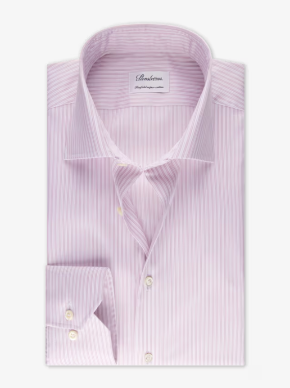 Stylish Pink Striped Dress Shirt for Men | Premium Cotton Formal Shirt | Perfect for Business Meetings, Weddings & Office Wear