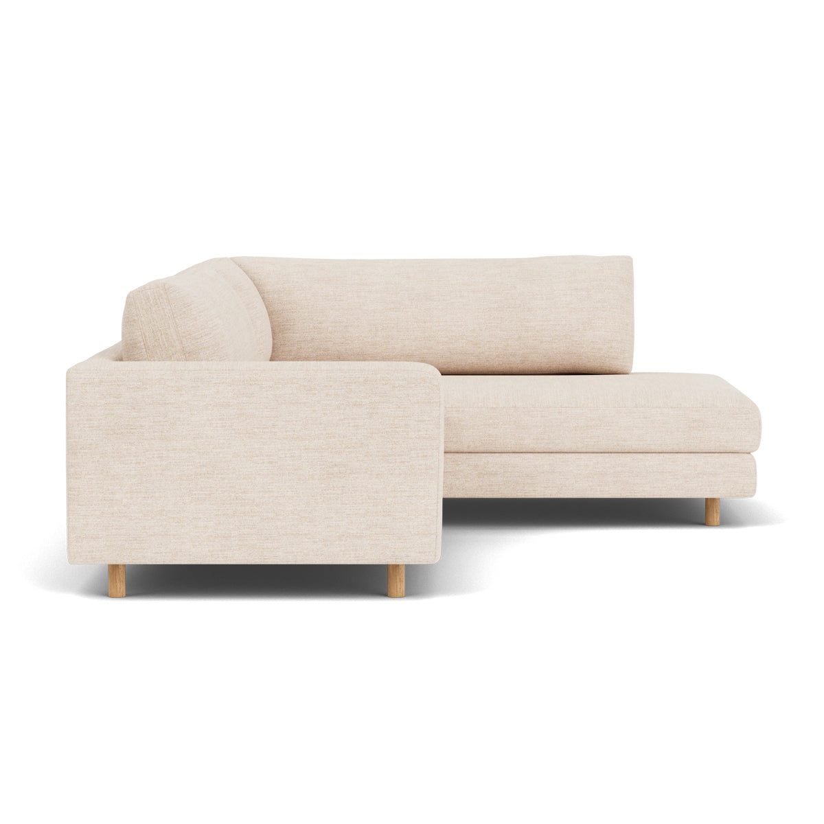 Douglas Fabric Right Corner Sofa - Modern L-Shaped Sectional Couch for Living Room, Small Spaces & Apartments | Comfortable Upholstered Furniture for Family Gatherings & Movie Nights