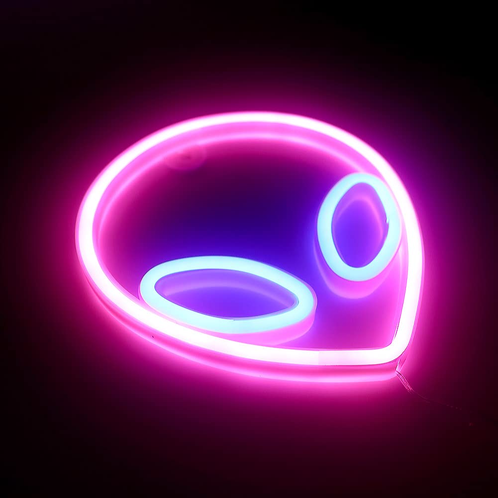 Alien LED Neon Sign - Custom Wall Decor Light for Bedroom, Kids Room, Living Room, Bar & Parties | Perfect for Christmas & Halloween Decorations | Durable Acrylic Night Light for Home & Commercial Use