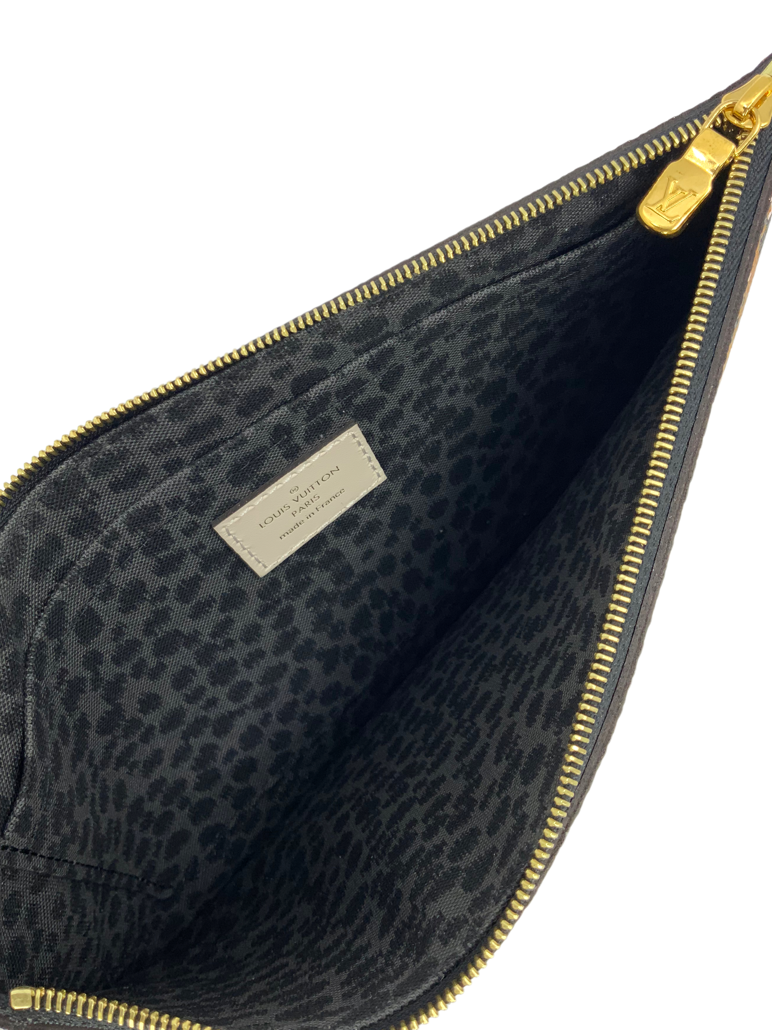 Authentic Louis Vuitton Wild at Heart Neverfull MM Bag with Pochette Wristlet - New Luxury Handbag for Women, Perfect for Work, Travel and Everyday Use