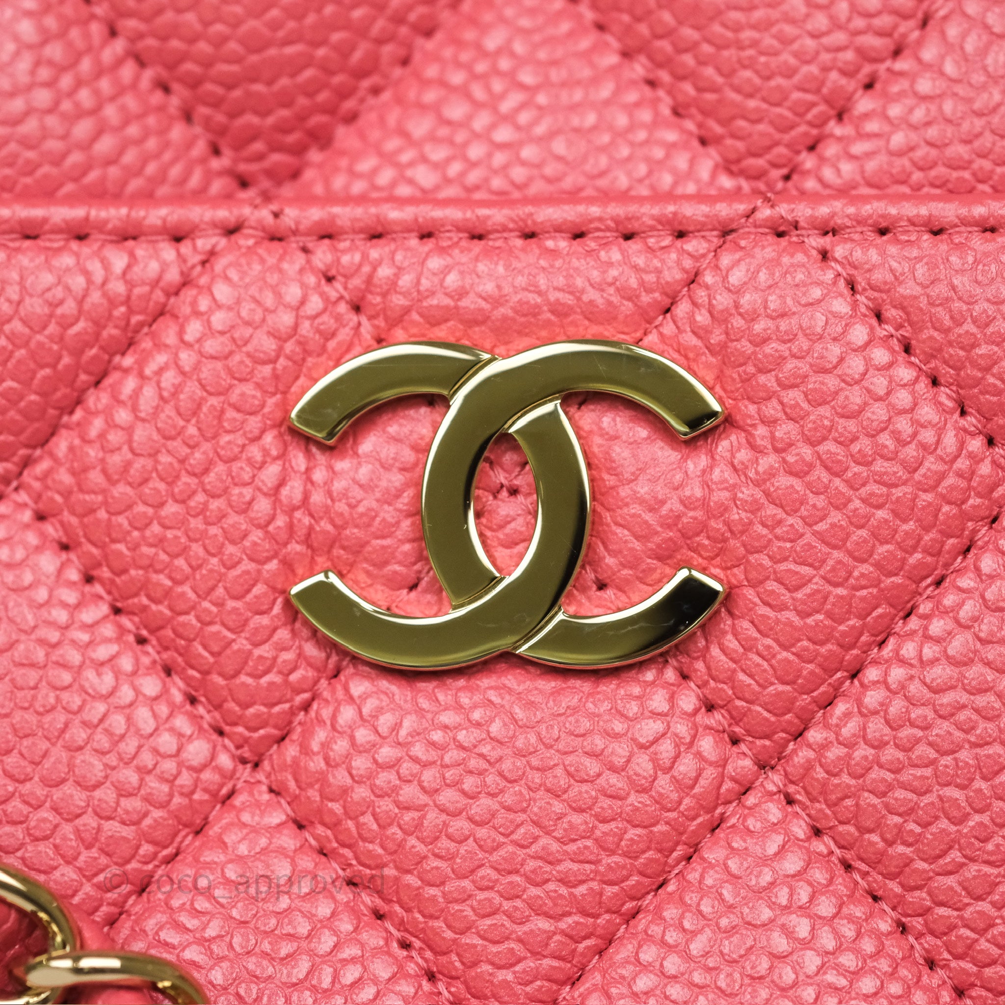 Chanel Quilted Pink Shiny Caviar Camera Bag with Gold Hardware - Luxury Crossbody Bag for Women, Perfect for Date Night & Special Occasions