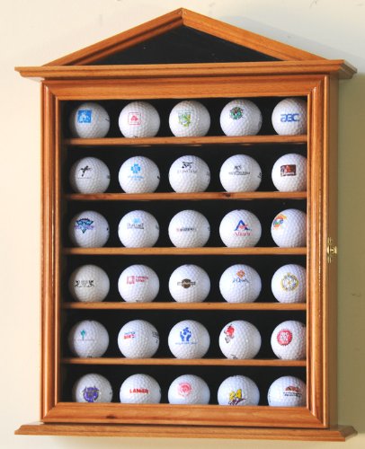 30 Golf Ball Display Case - Wall Rack for Collector's Showcase
