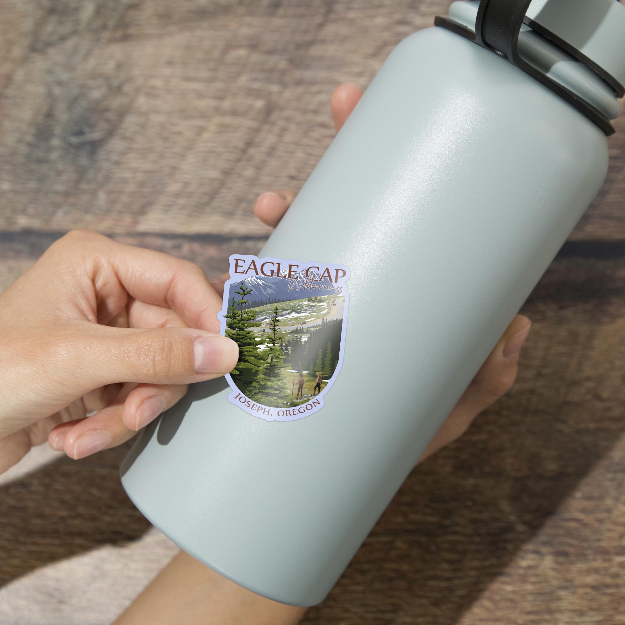Joseph Oregon Eagle Cap Wilderness Vinyl Stickers - 1 to 3 Inch Waterproof Die-Cut Decals for Cars, Water Bottles, Laptops & Coolers - Perfect for Hiking Gear, Trail Ridge Road Adventures & Outdoor Enthusiasts