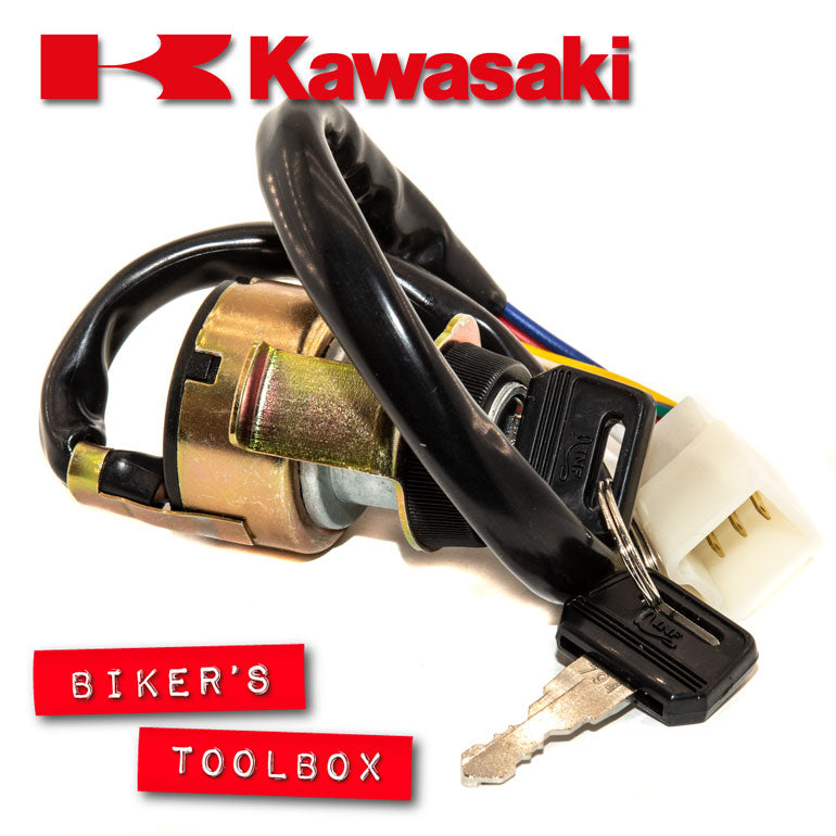 Kawasaki 6 Wire Ignition Switch Replacement - OEM Style Motorcycle Key Switch for Kawasaki ATV, Dirt Bike, Jet Ski - Perfect for Repair & Maintenance