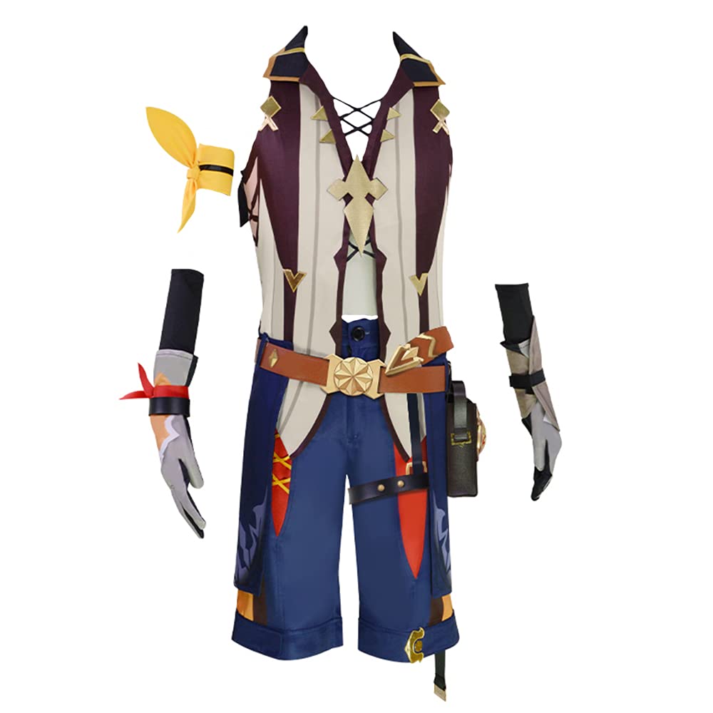 Genshin Impact Bennett Cosplay Costume - Official Character Outfit for Halloween, Anime Conventions & Roleplay Events