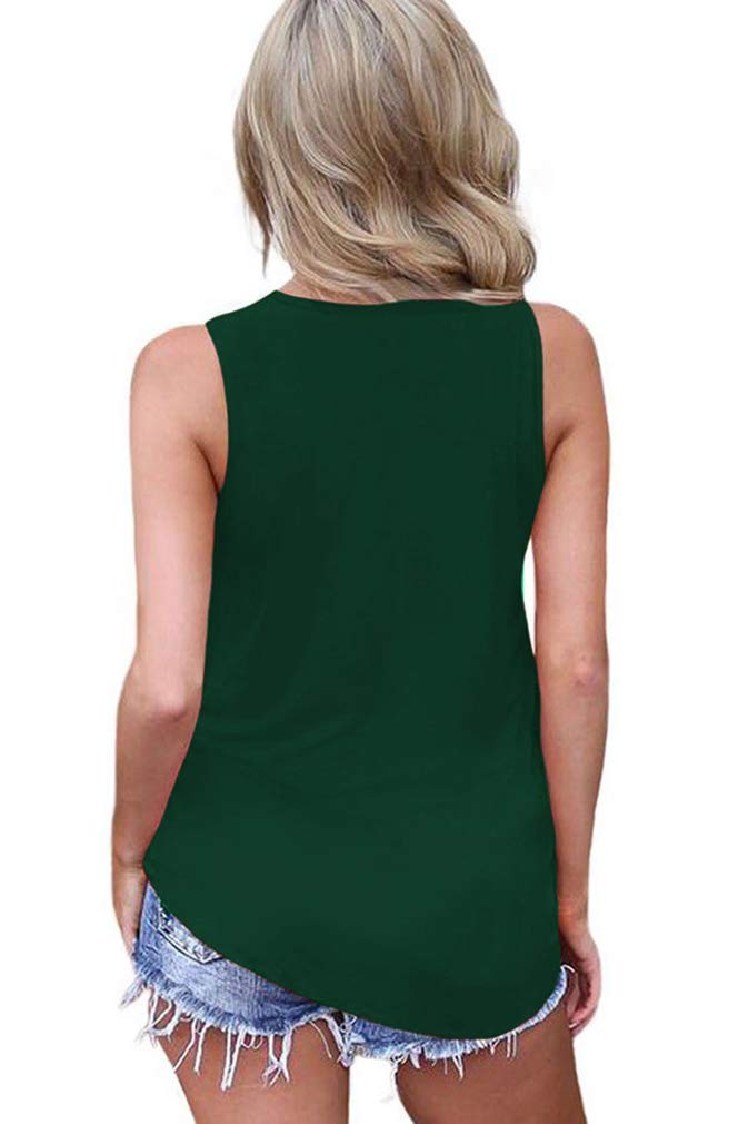 Sarin Mathews Women's Summer Sleeveless Criss Cross Tank Top - Casual Basic Tee Shirt Blouse for Beach, Gym & Everyday Wear