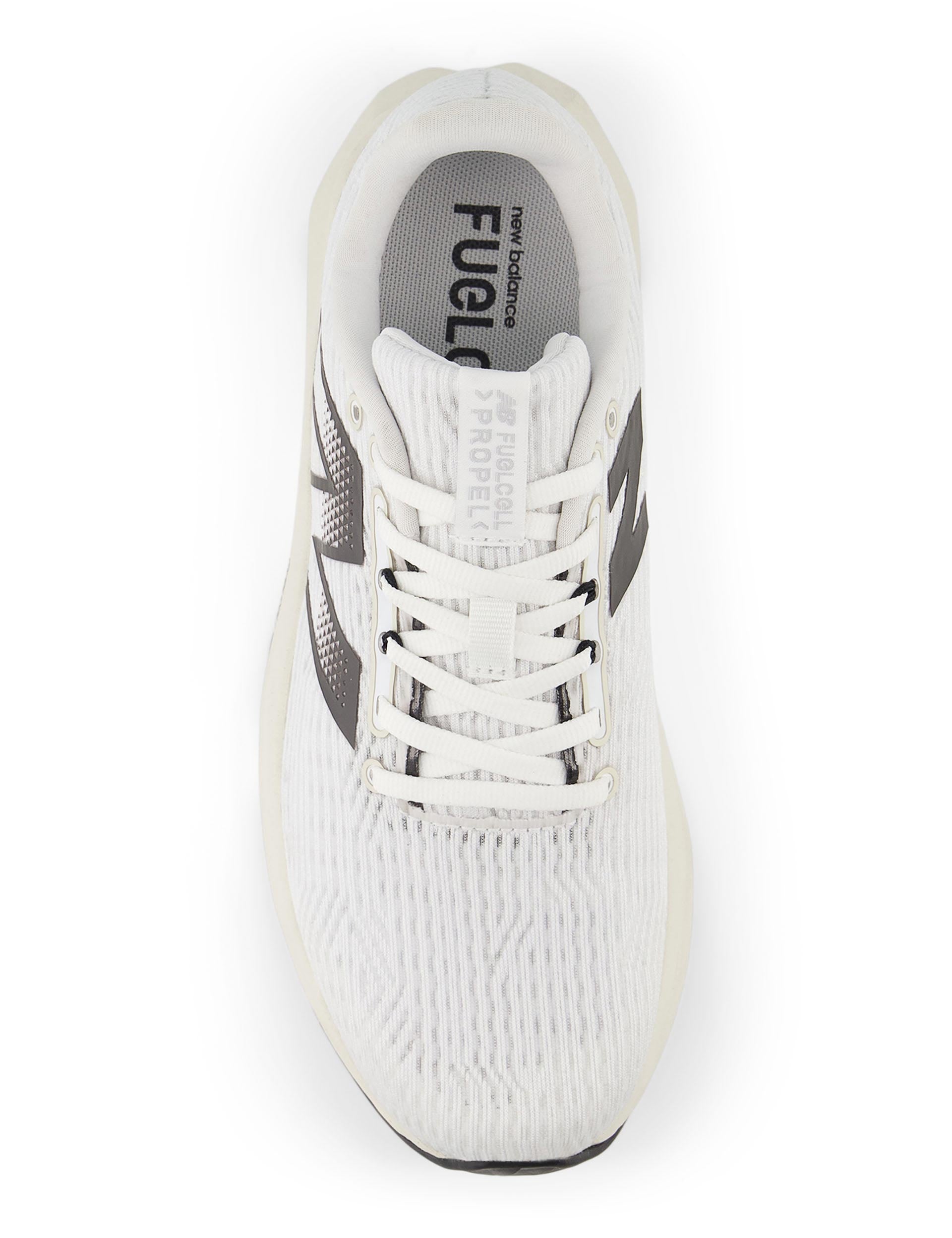 FuelCell Propel v5 Running Shoes - White/Black - Lightweight & Responsive for Marathon Training & Road Running