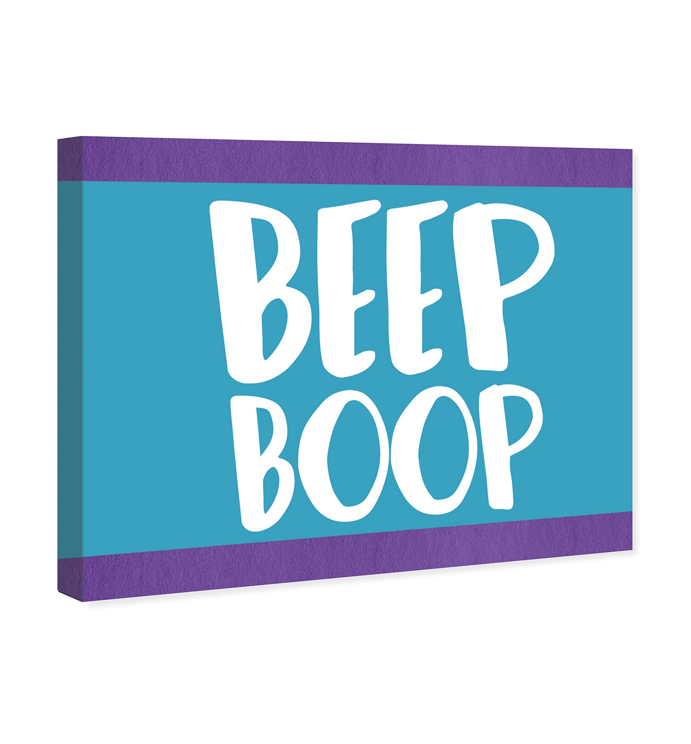 Oliver Gal Artist Co. Sci-Fi Wall Art Canvas Prints for Kids Room - 'Beep Boop' Children's Bedroom Décor, 20
