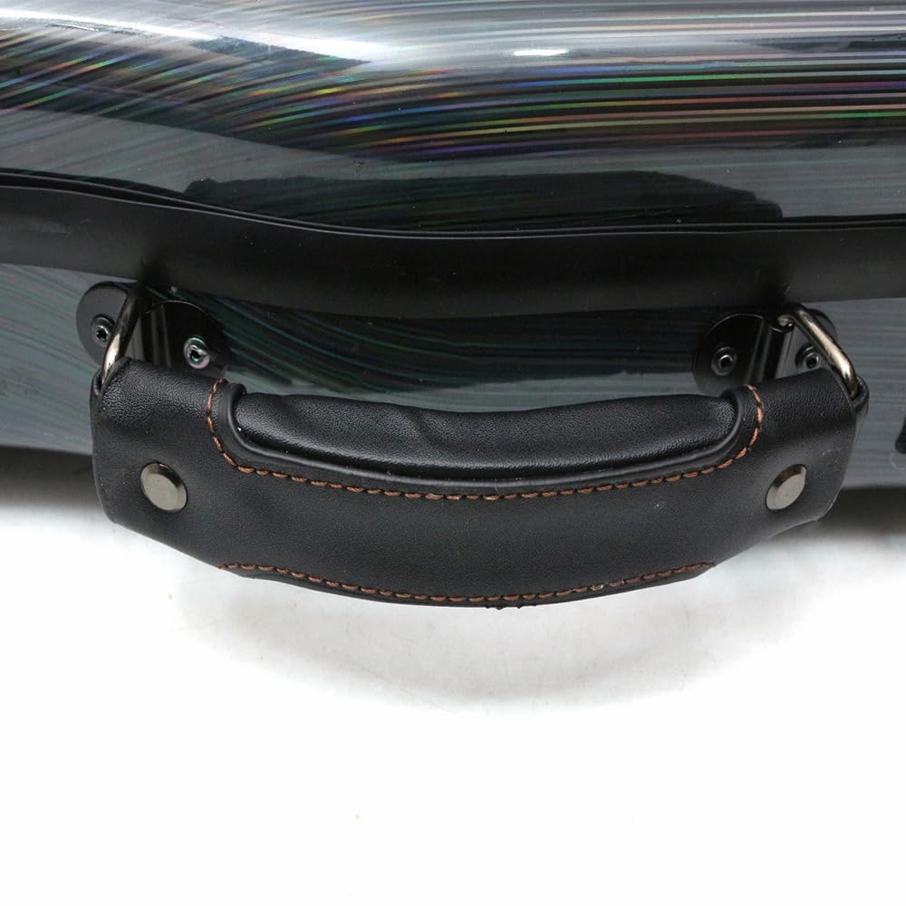 Premium 4/4 Carbon Fiber Violin Case - Lightweight Hard Shell with Adjustable Back Straps & External Storage Bag (Color) - Perfect for Travel, School & Professional Musicians