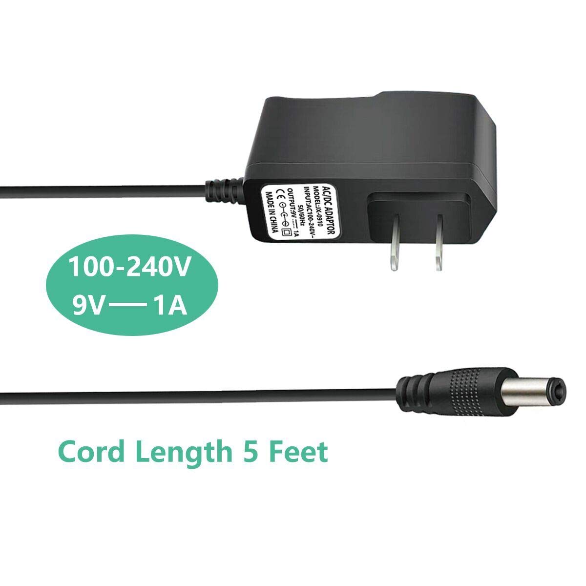 Replacement Power Adapter for Hurricane SpinScrubber Rechargeable Brush - Compatible Battery Charger for Deep Cleaning Floors, Tiles & Grout