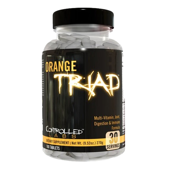 Controlled Labs Orange Triad Multivitamin - 180 Tablets for Immune Support, Joint Health & Digestion | Daily Supplement for Athletes & Active Lifestyles
