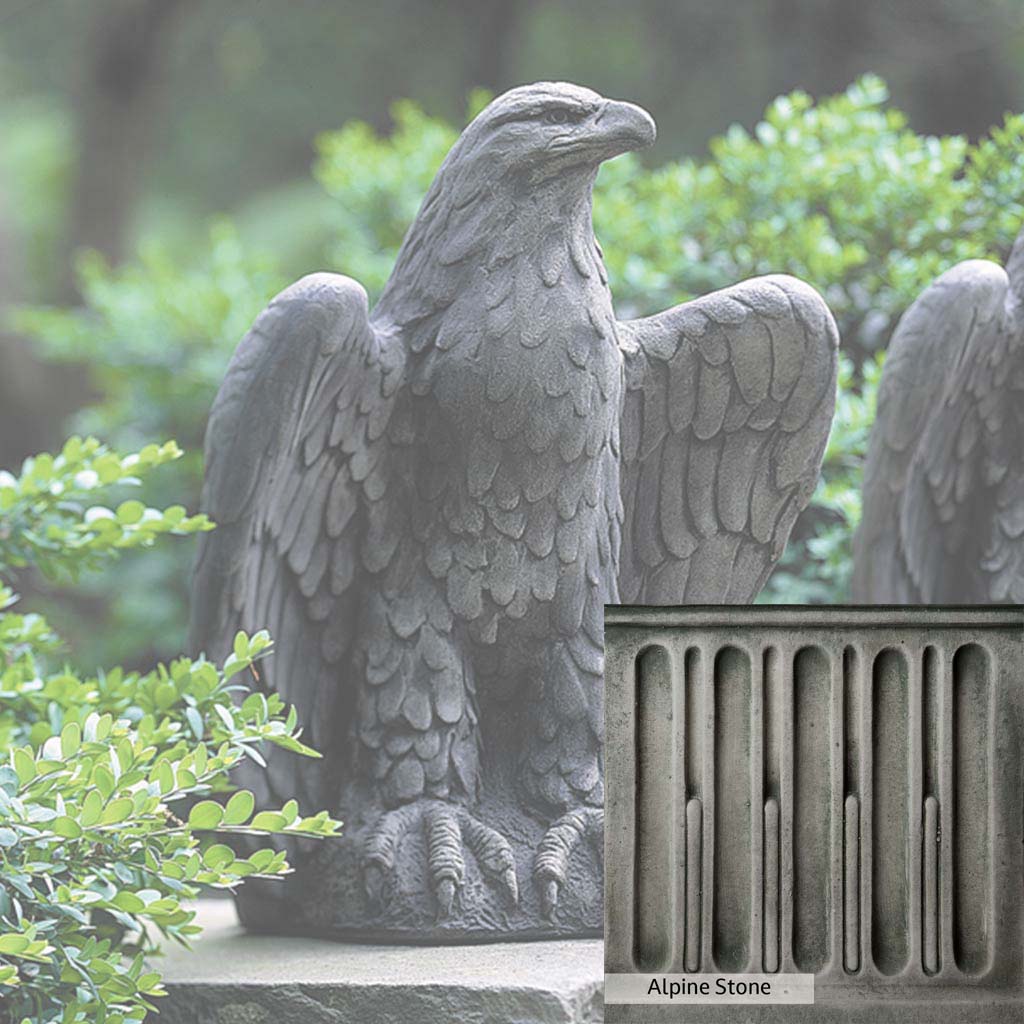 Campania International Eagle Looking Left Statue - Bronze Eagle Sculpture for Home & Office Decor - Perfect for Garden, Patio, or Indoor Display