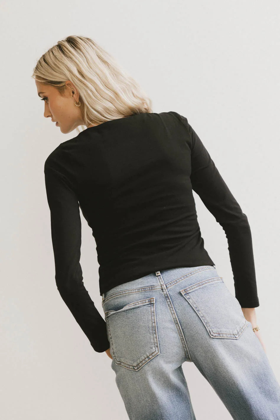 Kendra Basic Black Top for Women - Soft & Comfortable Casual Shirt - Perfect for Everyday Wear, Office & Outings