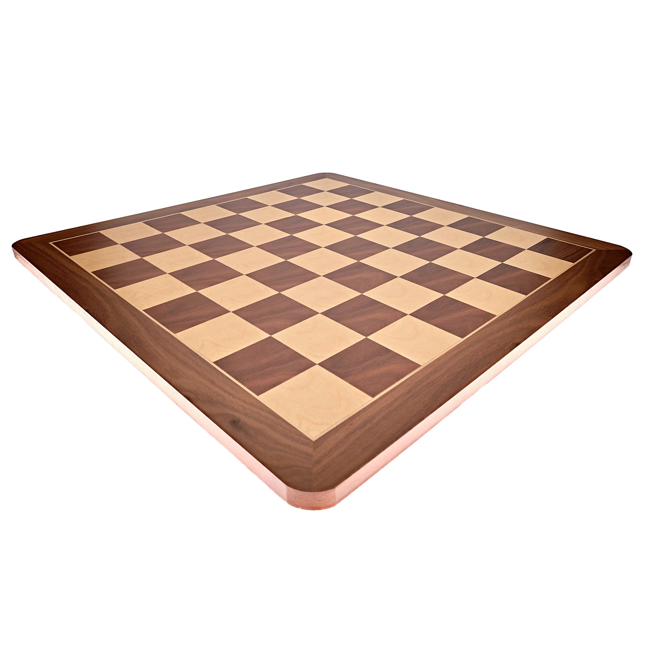 21 Inch Walnut Root Chess Board - Handcrafted Wooden Chess Set for Adults & Kids - Perfect for Home, Office, and Game Room Decor