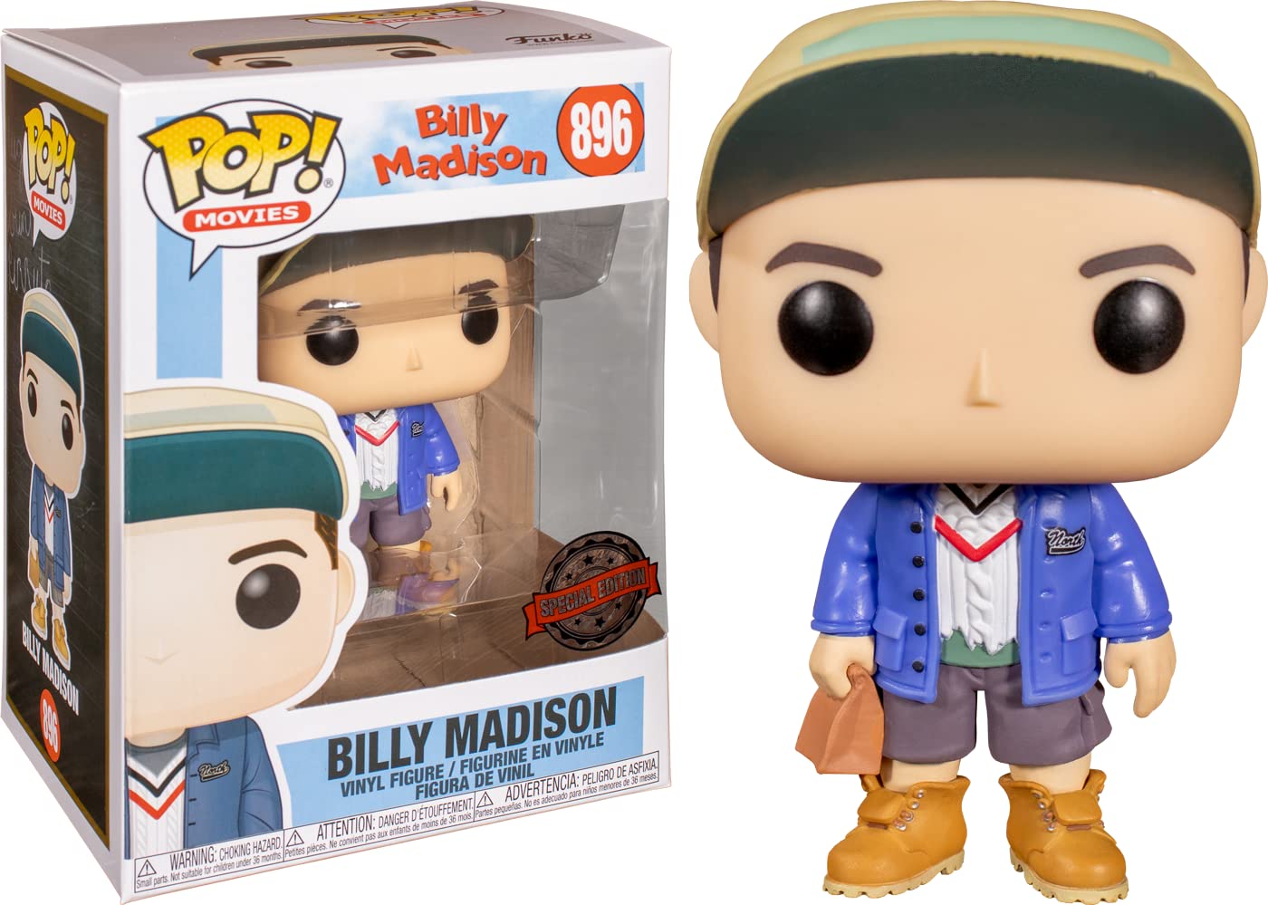 Funko Pop! Movies: Billy Madison Exclusive Collectible Figure #896 - Limited Edition Target Exclusive - Perfect for Movie Fans & Collectors - Great for Display, Gifts, and Pop Culture Enthusiasts