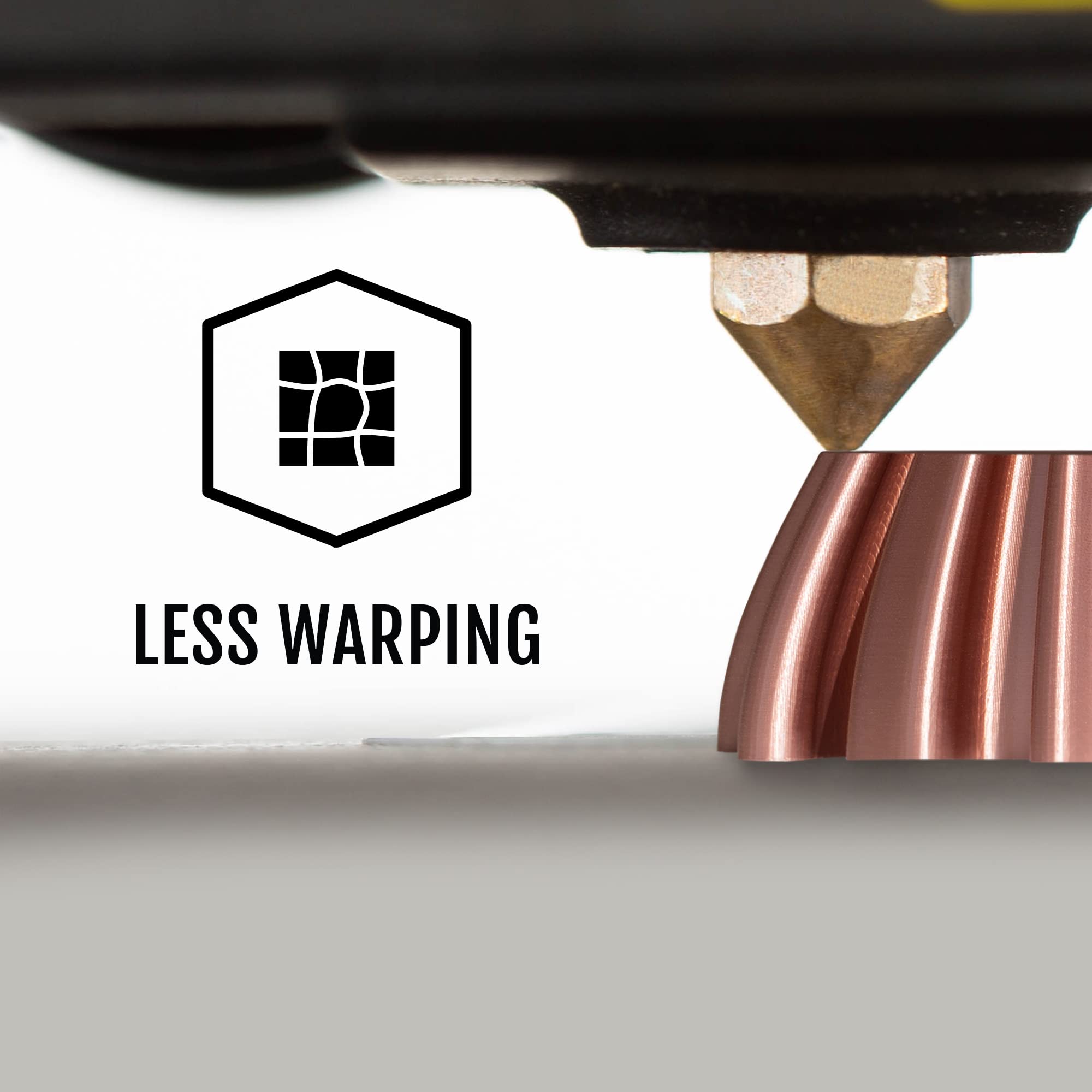 Premium HATCHBOX Metallic Copper PLA 3D Printer Filament - 1.75mm, 1kg Spool, High Precision +/-0.03mm for Smooth Printing - Perfect for Cosplay Props, Model Making, and DIY Craft Projects