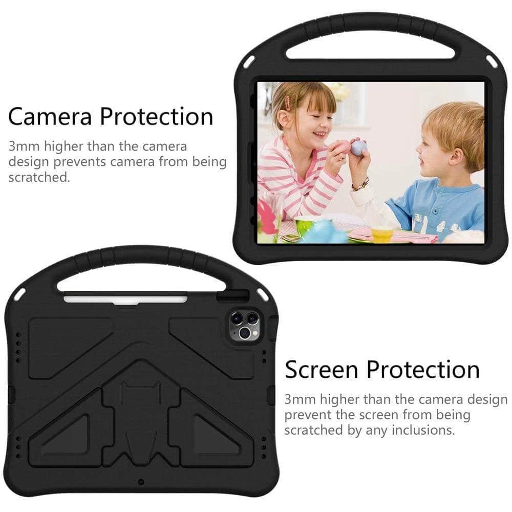 2021 iPad Pro 11 Inch Shockproof Case with Stand - Durable EVA Foam Protective Cover for Kids | Perfect for School, Travel & Home Use