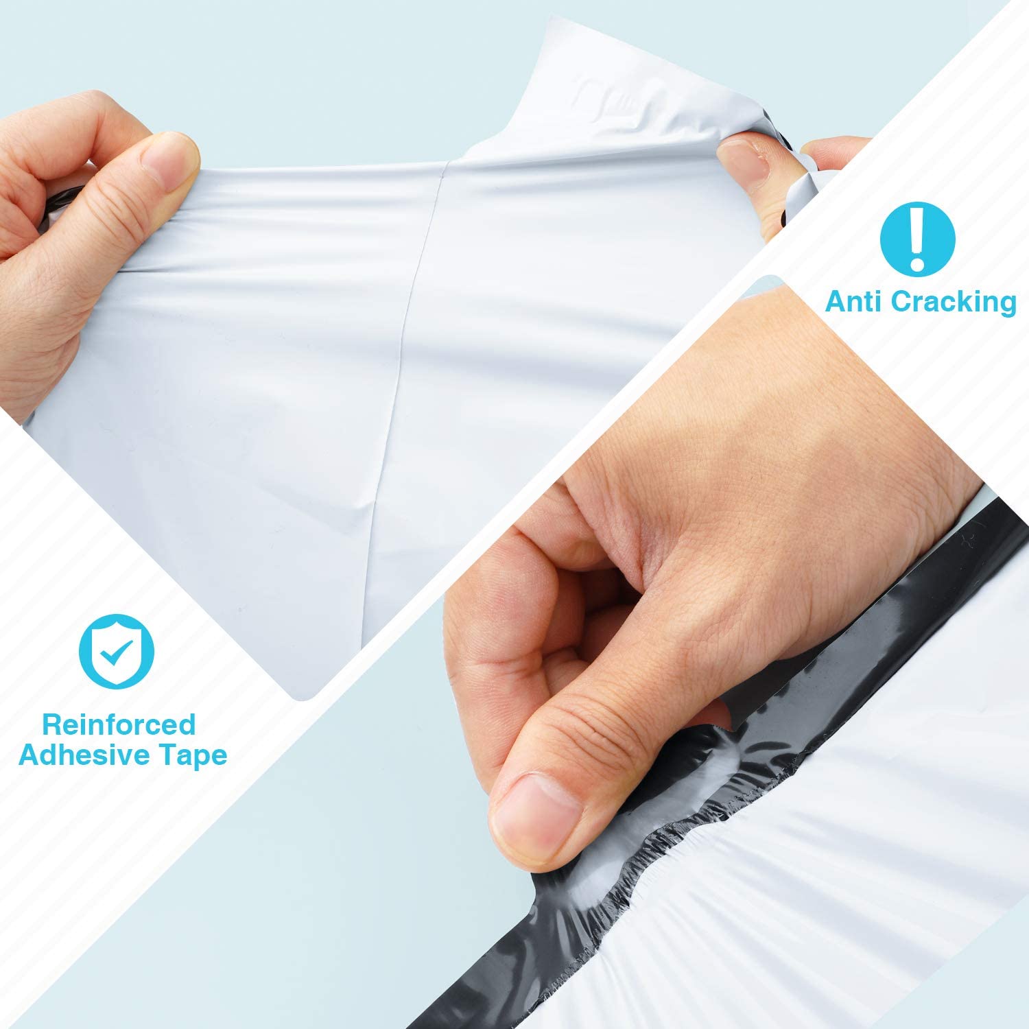 9x12 Inch Poly Mailers - Waterproof, Tear-Resistant Shipping Envelopes for Ecommerce, Small Business & Online Stores - Perfect for Shipping Clothes, Books, Jewelry & More