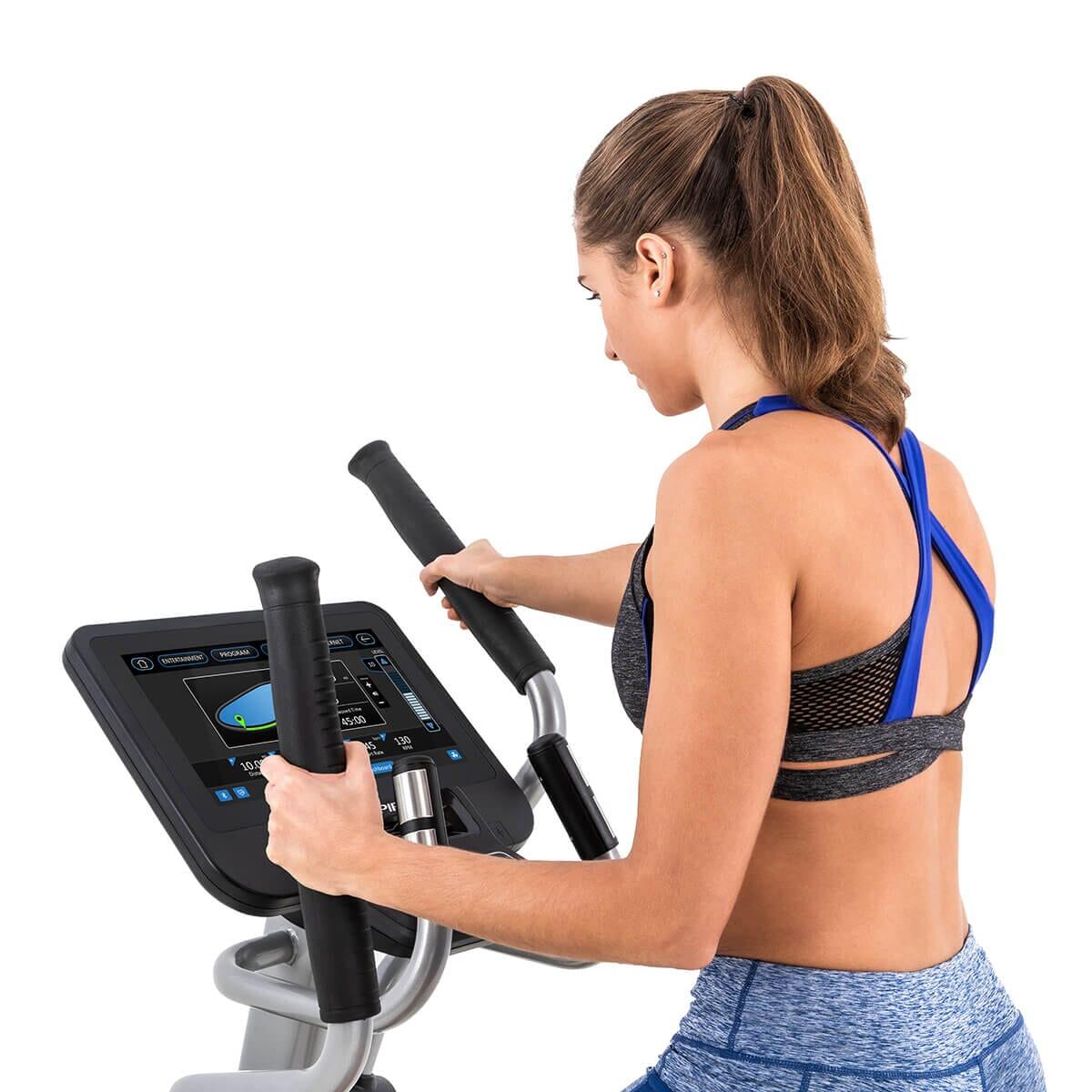 Spirit Fitness CE800ENT Elliptical Trainer - Low Impact Cardio Machine for Home Gym, Full Body Workout Equipment - Perfect for Weight Loss, Toning & Indoor Fitness Training