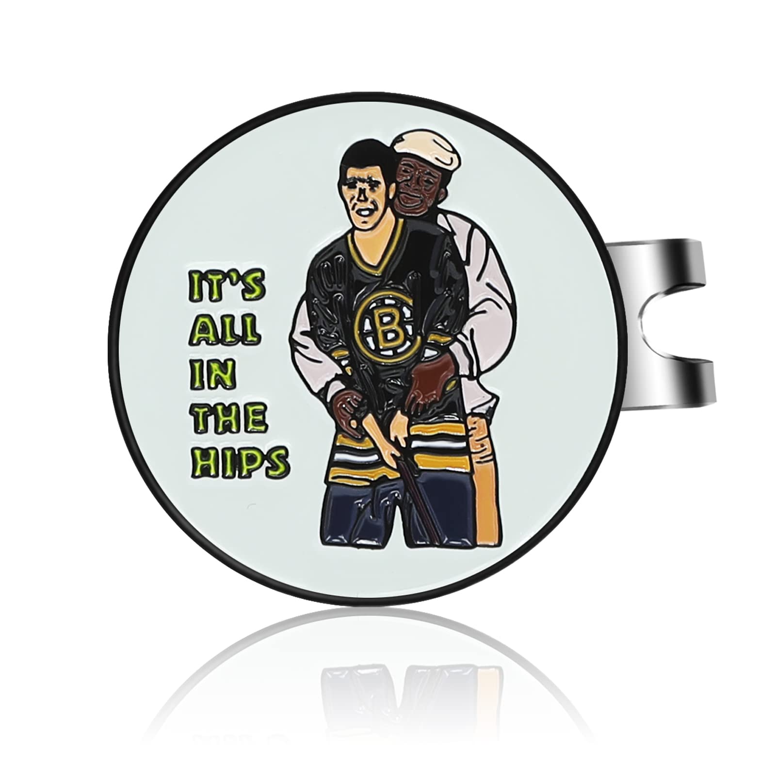 Premium Enamel Golf Ball Marker with Magnetic Hat Clip - Funny & Unique Golf Accessories - Perfect Gift for Golf Lovers - Ideal for Golf Tournaments, Practice & Casual Play