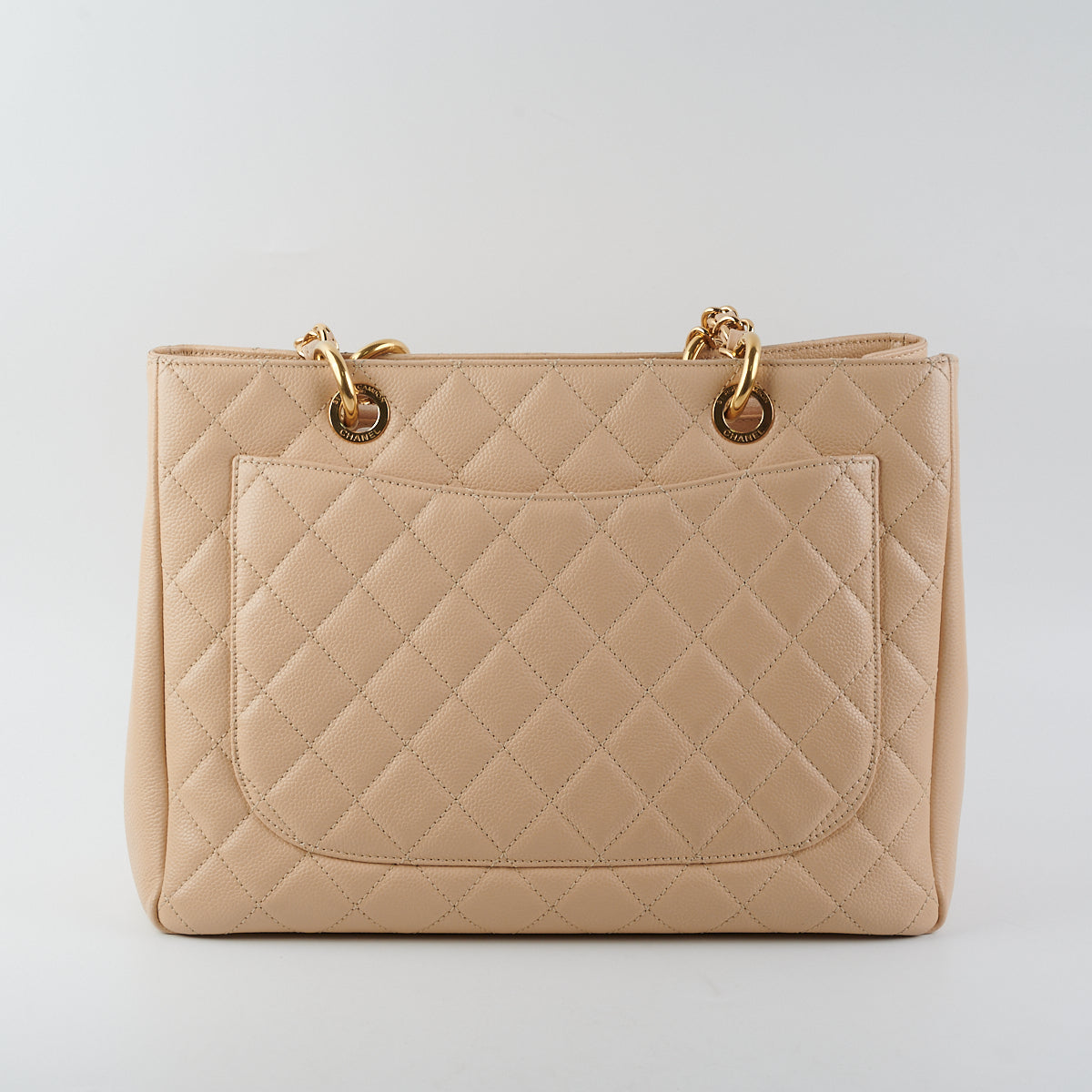 Chanel Caviar Leather Grand Shopping Tote GST Handbag in Beige - Luxury Designer Tote for Women, Perfect for Work, Travel & Everyday Use