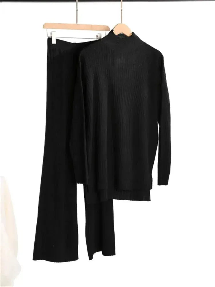 Stylish Women's Ribbed Two Piece Set - Trendy Casual Outfit for Daily Wear, Lounge & Street Style