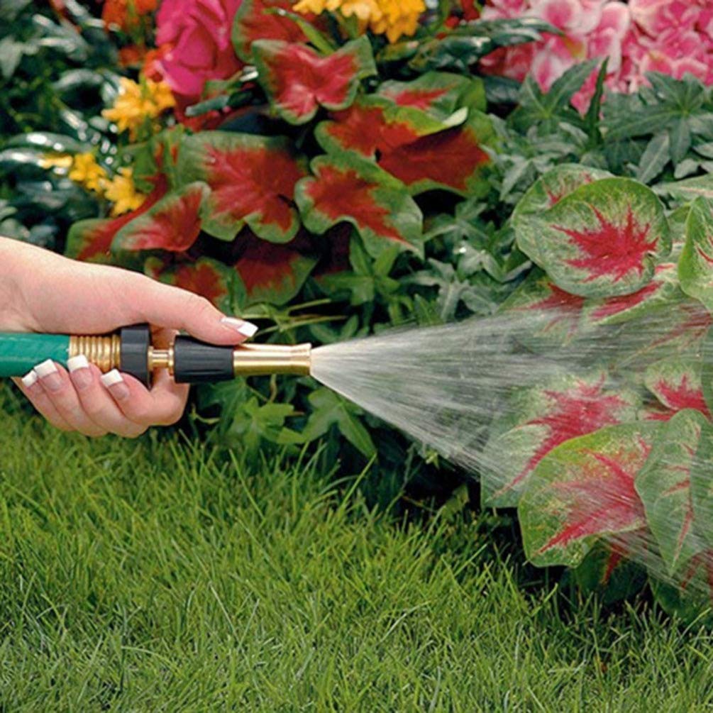 **Heavy Duty Aluminum Alloy Garden Hose Nozzle - 4 Inch Water Sprayer with Adjustable Spray Patterns for Lawn, Plants & Car Washing**