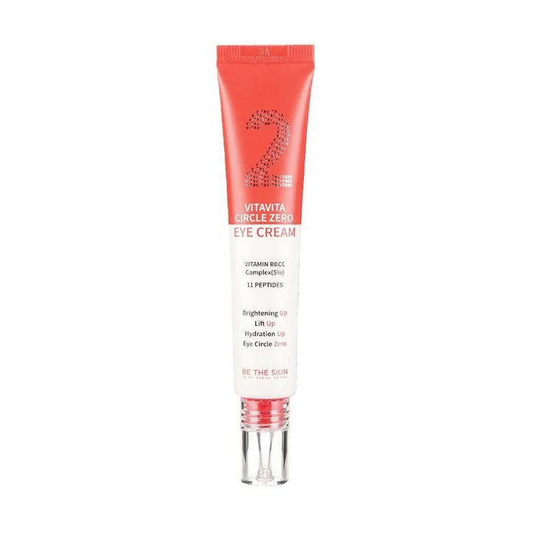 BE THE SKIN Vitavita Circle Zero Eye Cream 30ml - Dark Circle & Wrinkle Treatment for Brightening & Anti-Aging - Perfect for Night Care & Daily Eye Hydration